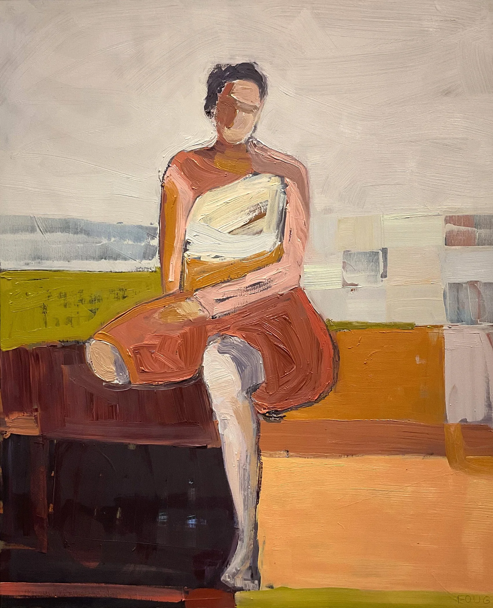 Seated Figure 3 by Julia Foug