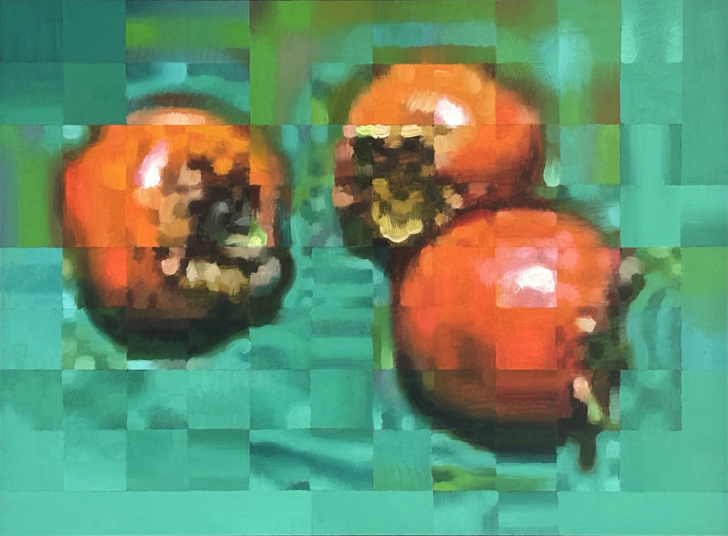 Persimmons Abstracted 2 by Adam Forfang