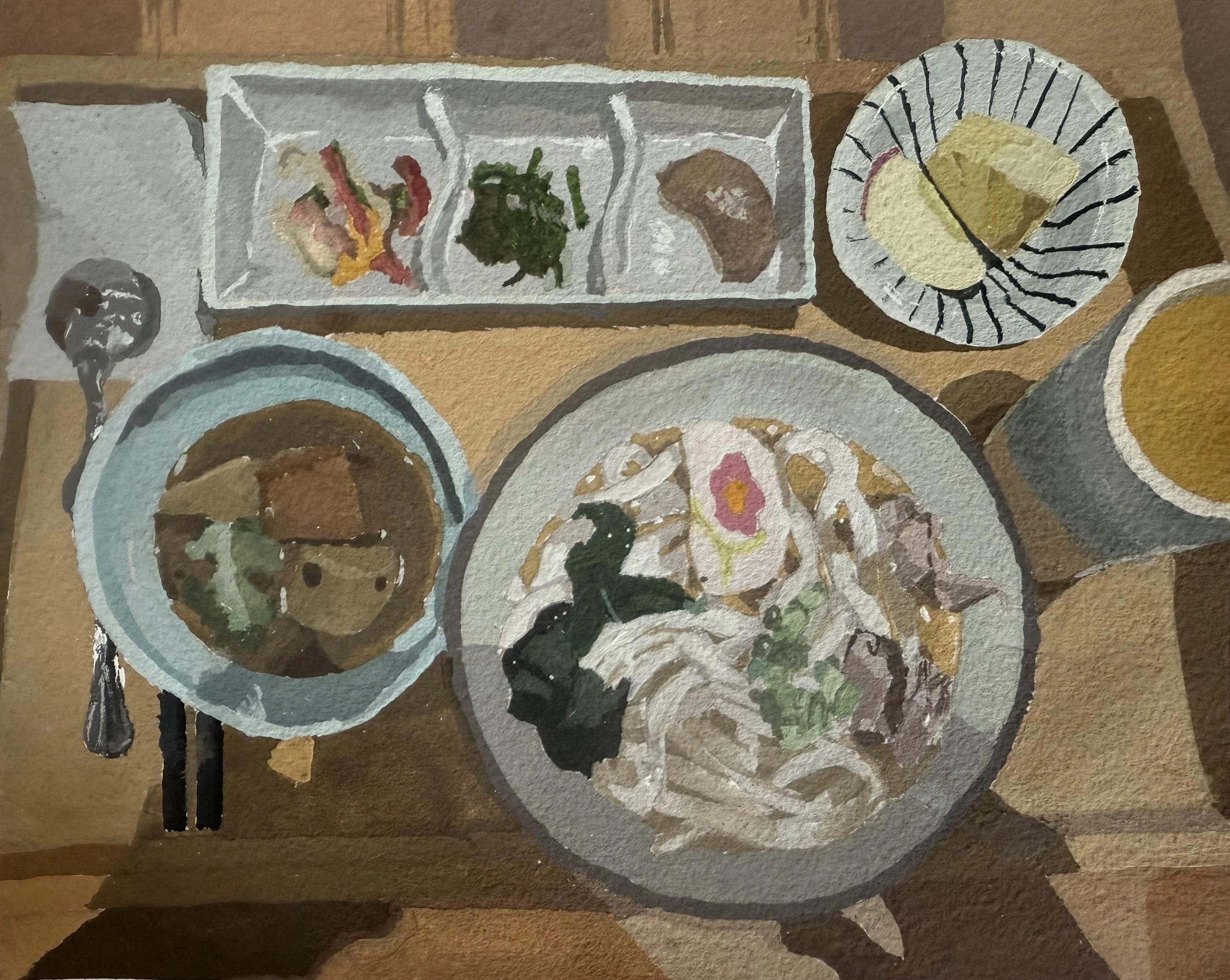 Udon Breakfast by Aliana Wang
