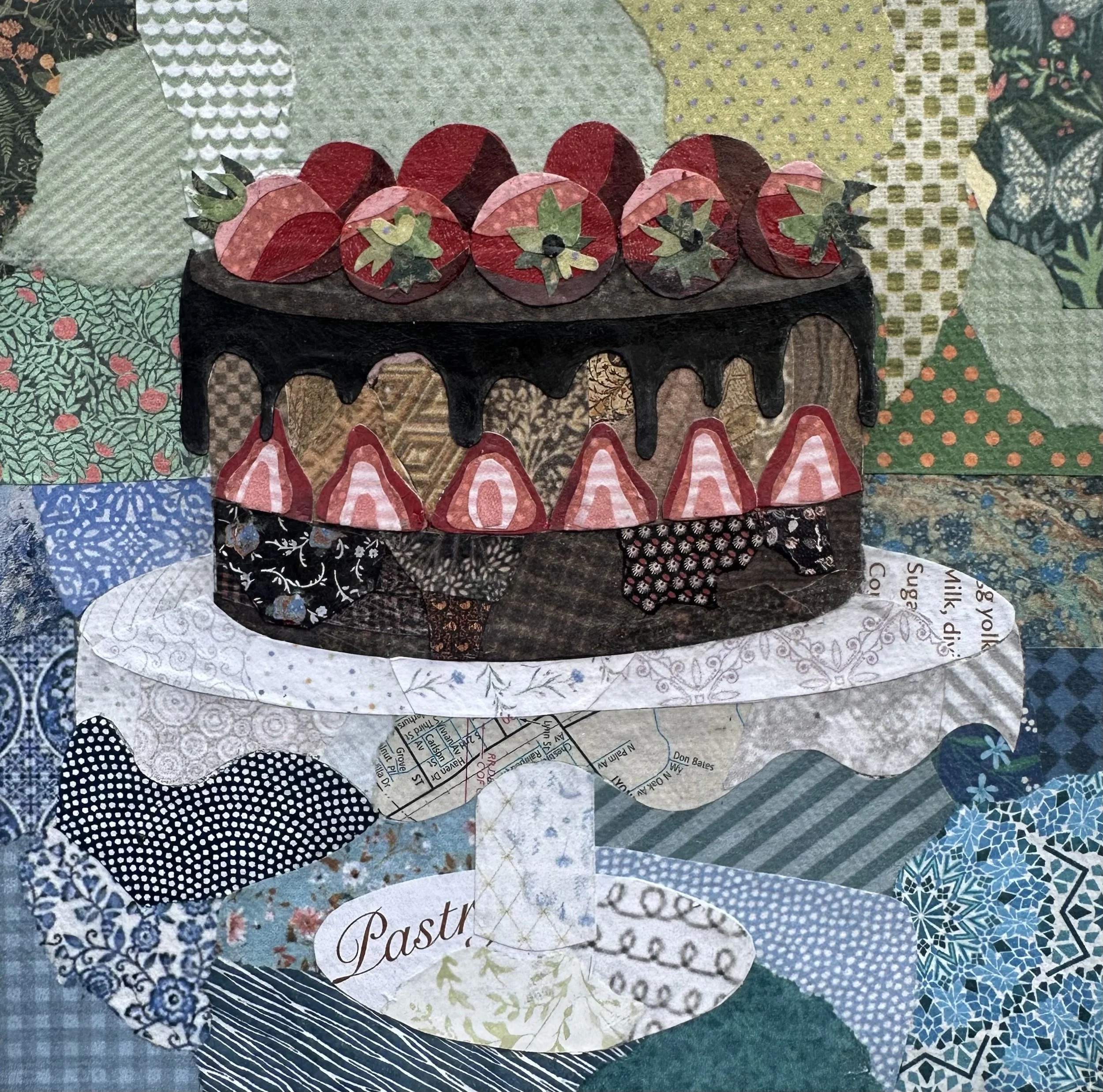 Chocolate Strawberry Mousse Cake by Dorothy Ginsberg