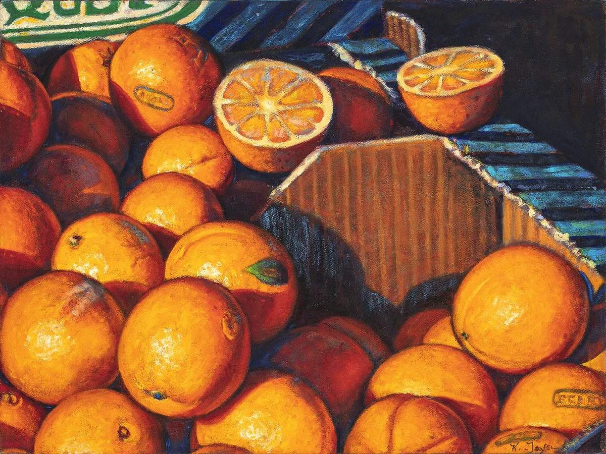 Oranges at a French Market by Kathleen Taylor