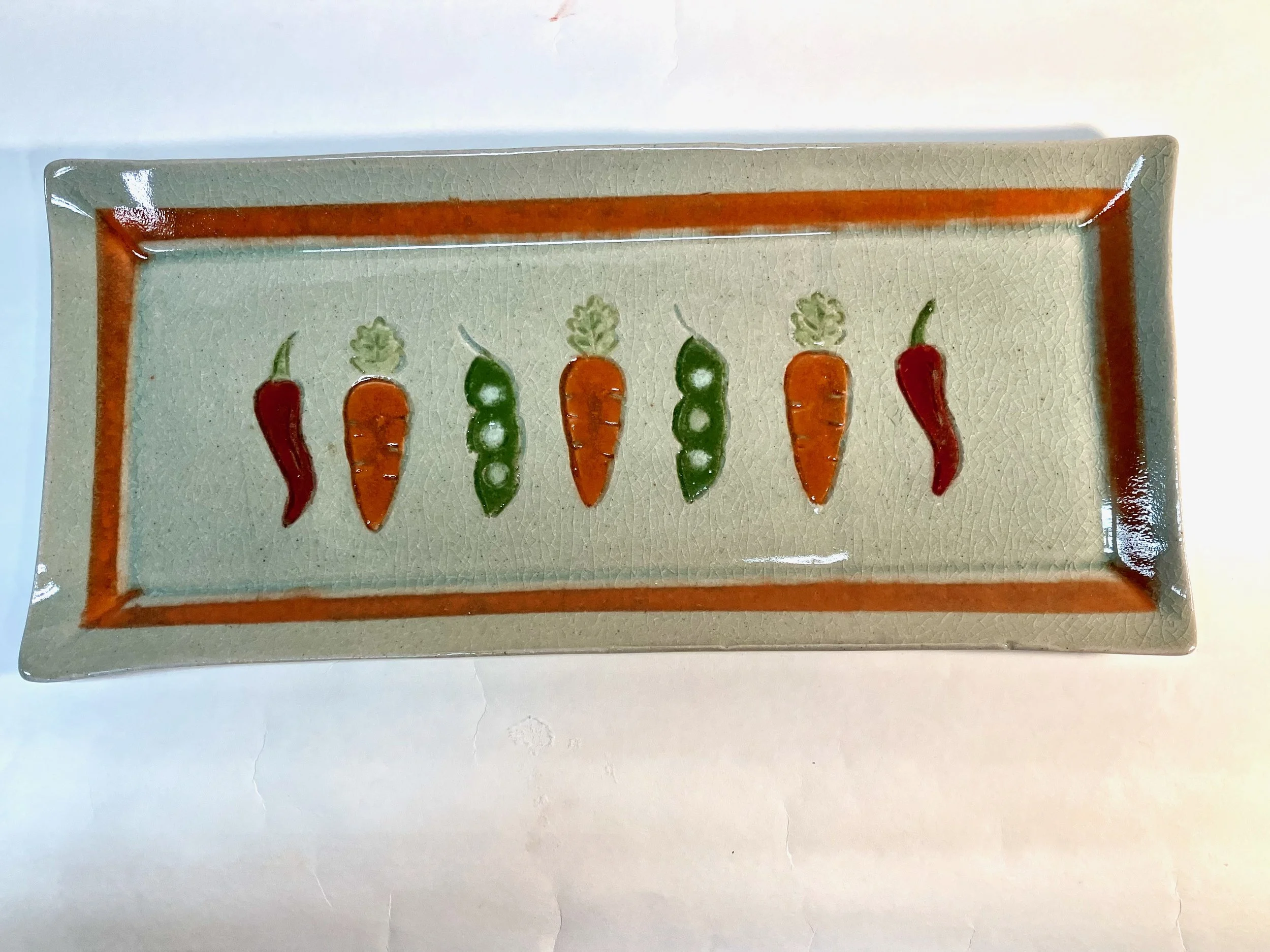 Vegetable Propaganda Tray by Terrie Raphael