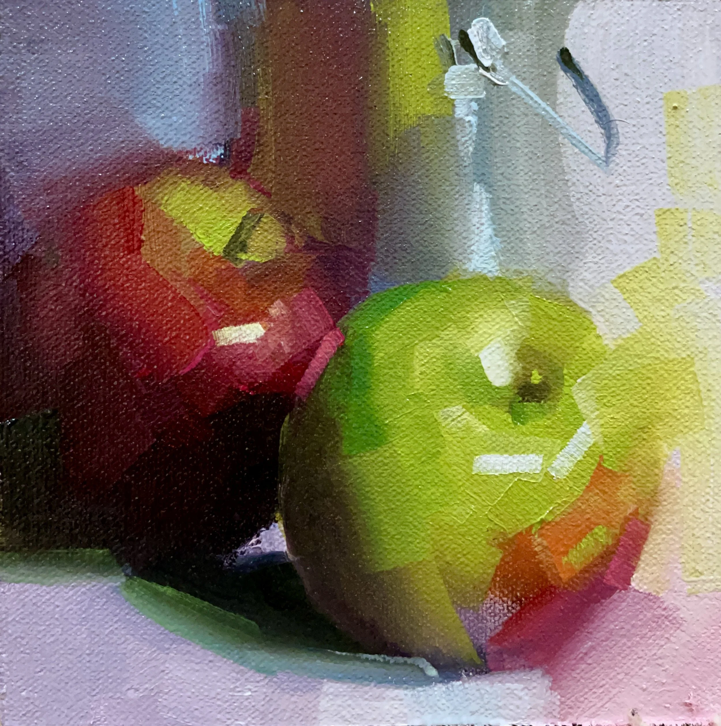 Apples with Silver by Carol Tarzier