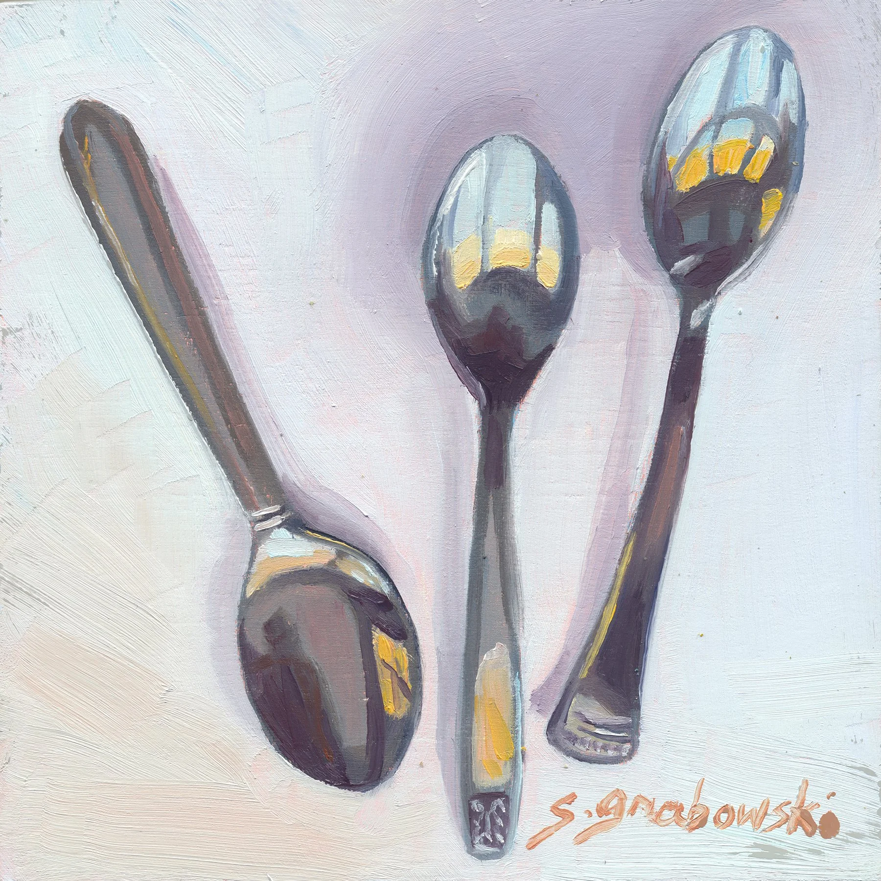 Spoons with Sunset by Susan Grabowski