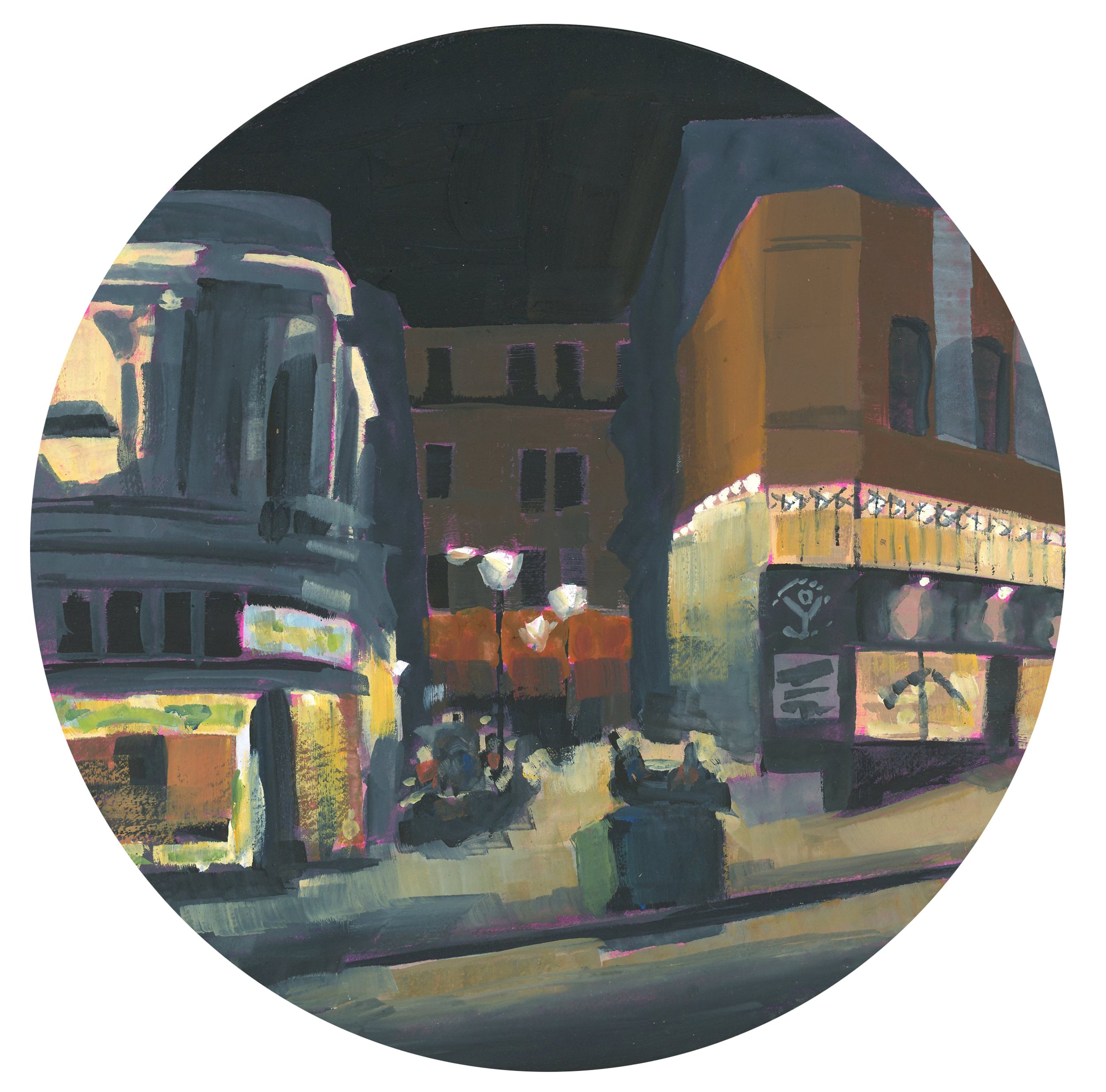 Vesuvio and City Lights Nocturne by Nathaniel J. Bice