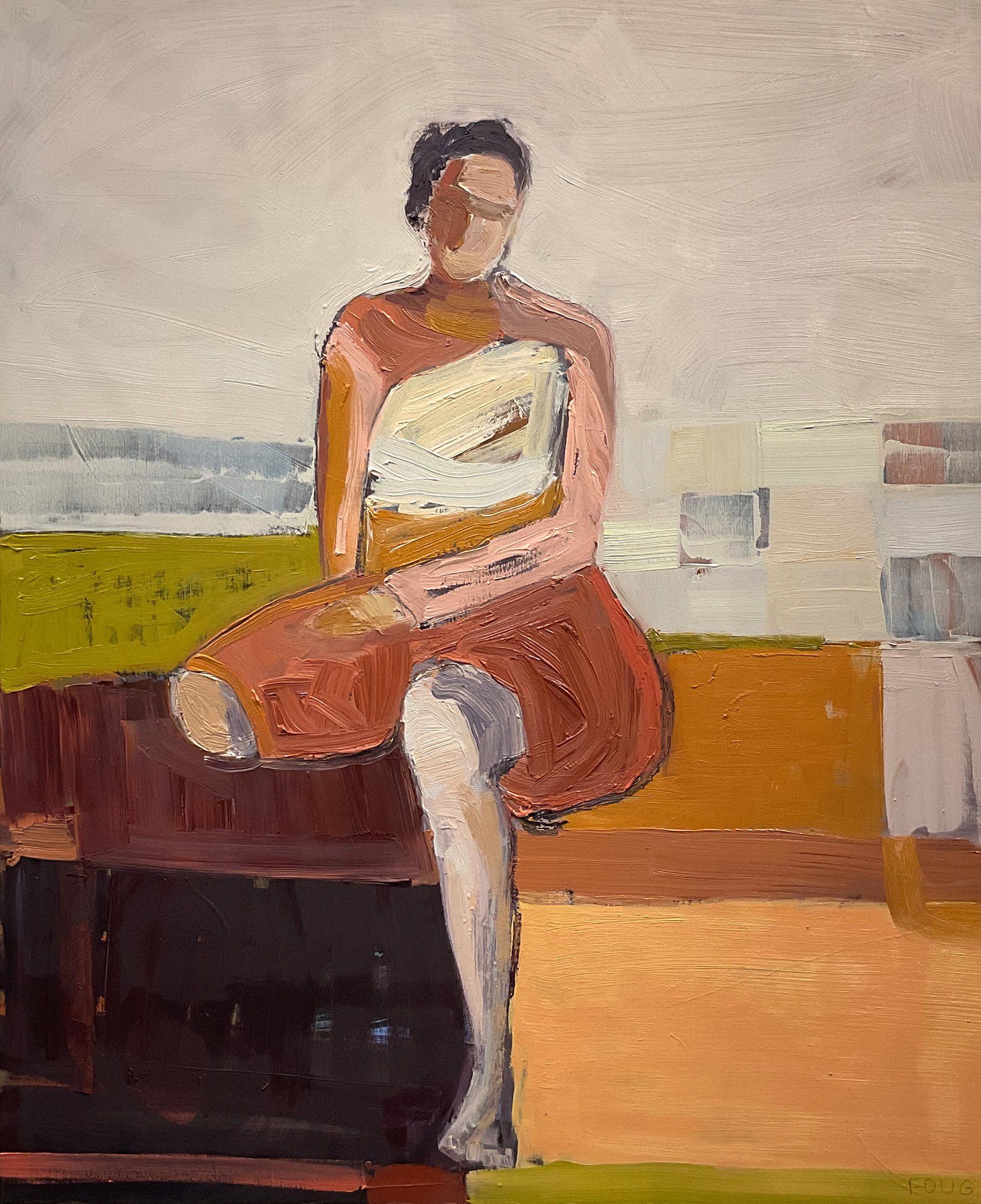 Seated Figure 3 by Julia Foug