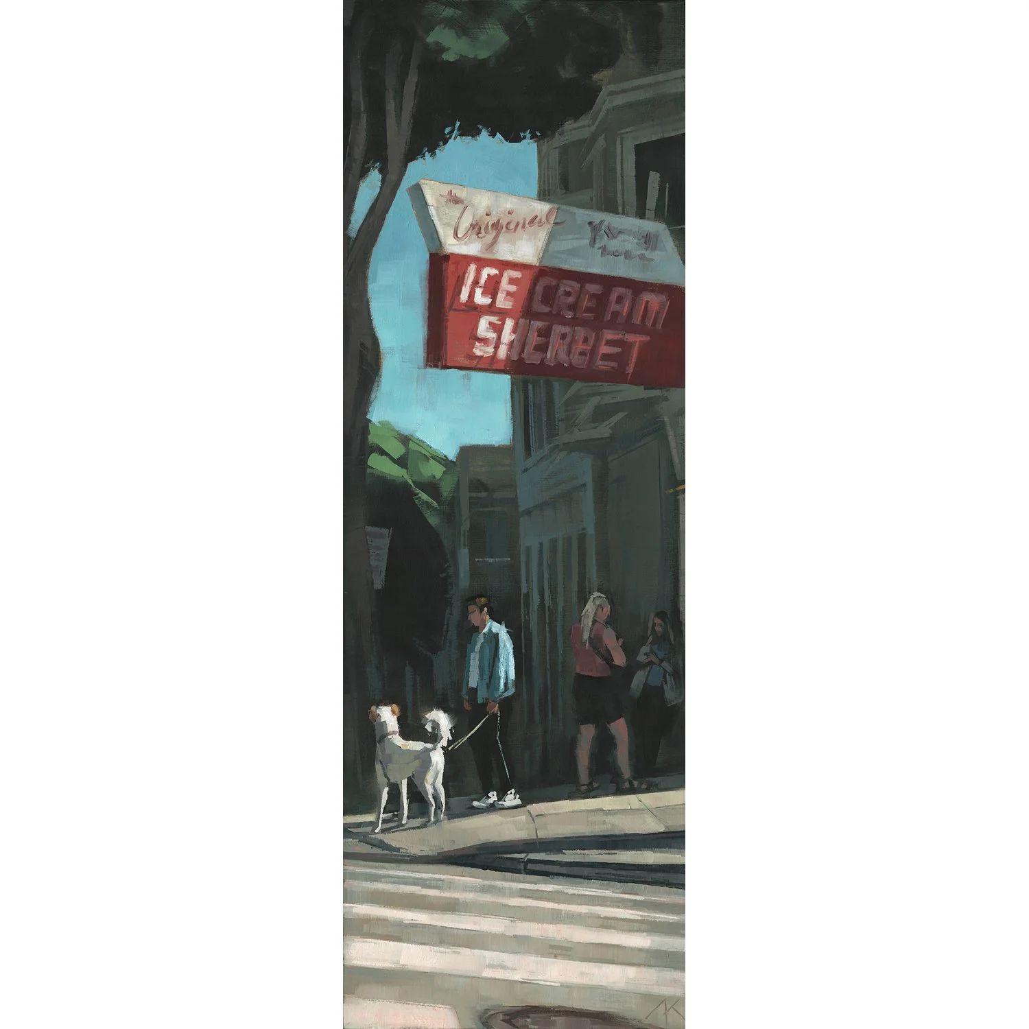 Swensen's with a Dog by Mila Kirillova