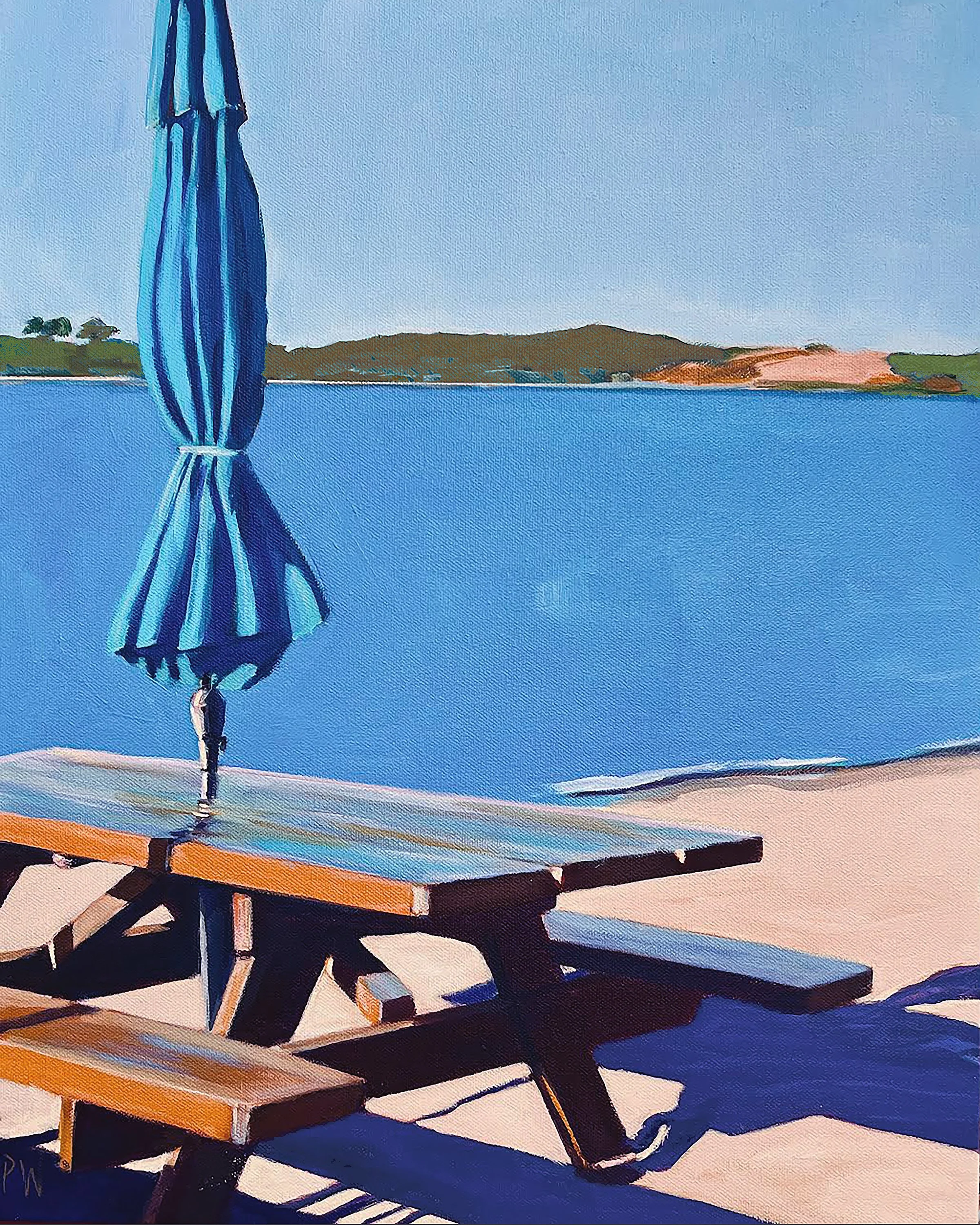 Blue Umbrella by Patrice Wachs