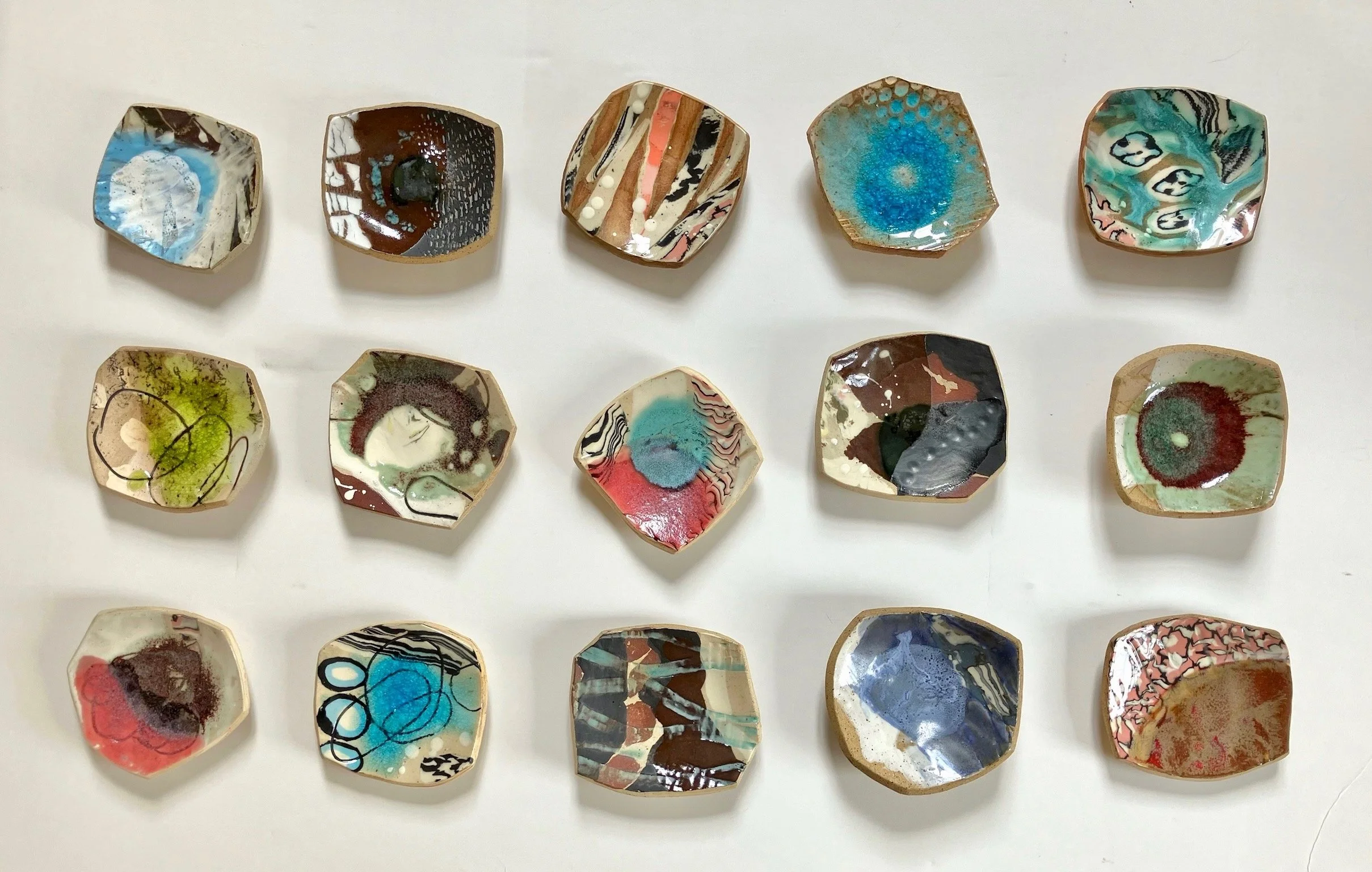 Wall Plates (1-15) by Kanna Aoki