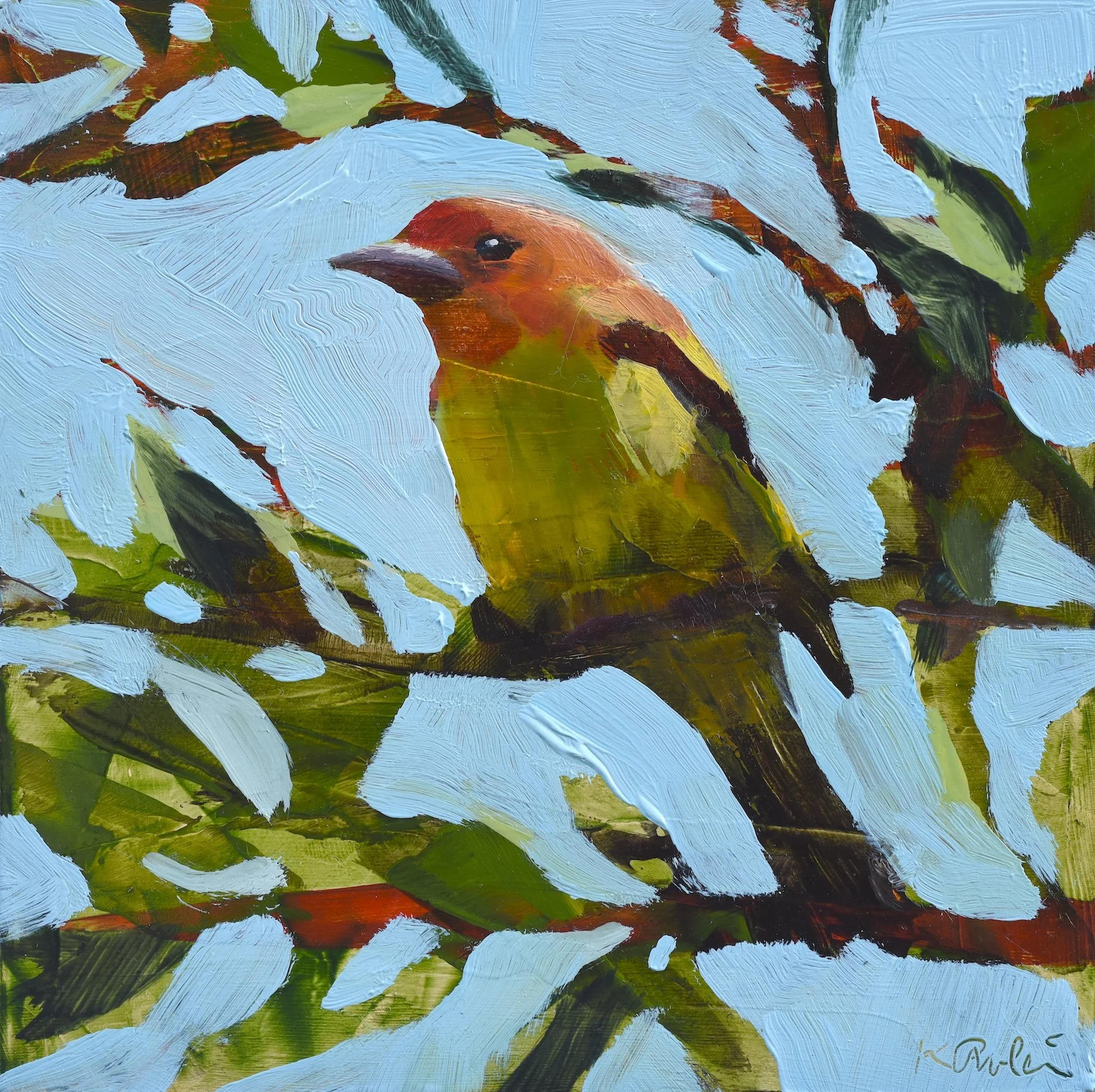 Western Tanager IV by Kanna Aoki