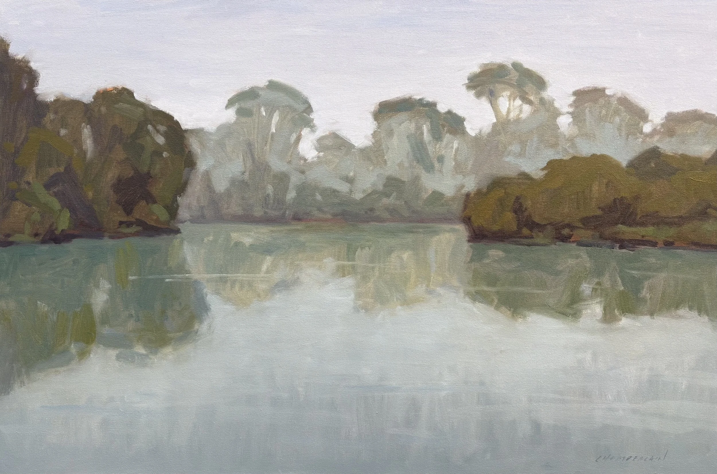 Morning, Blue Heron Lake by Michael Chamberlain