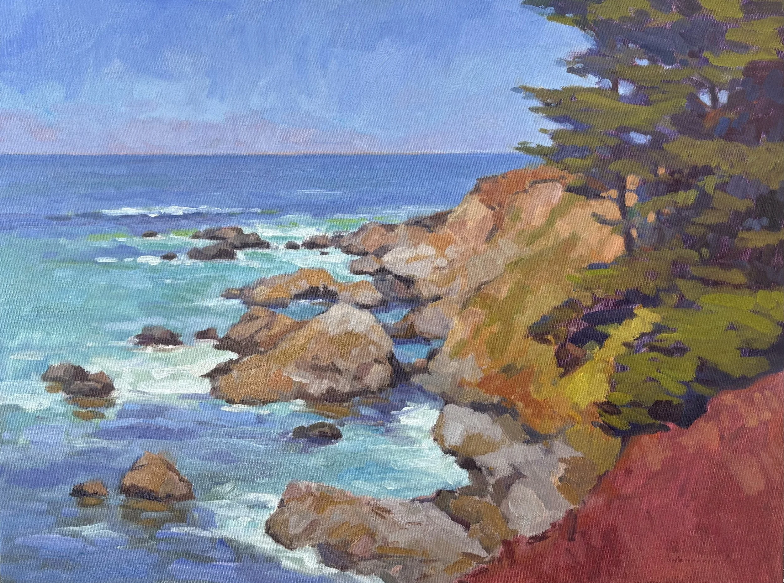Moss Beach Cliffs by Michael Chamberlain