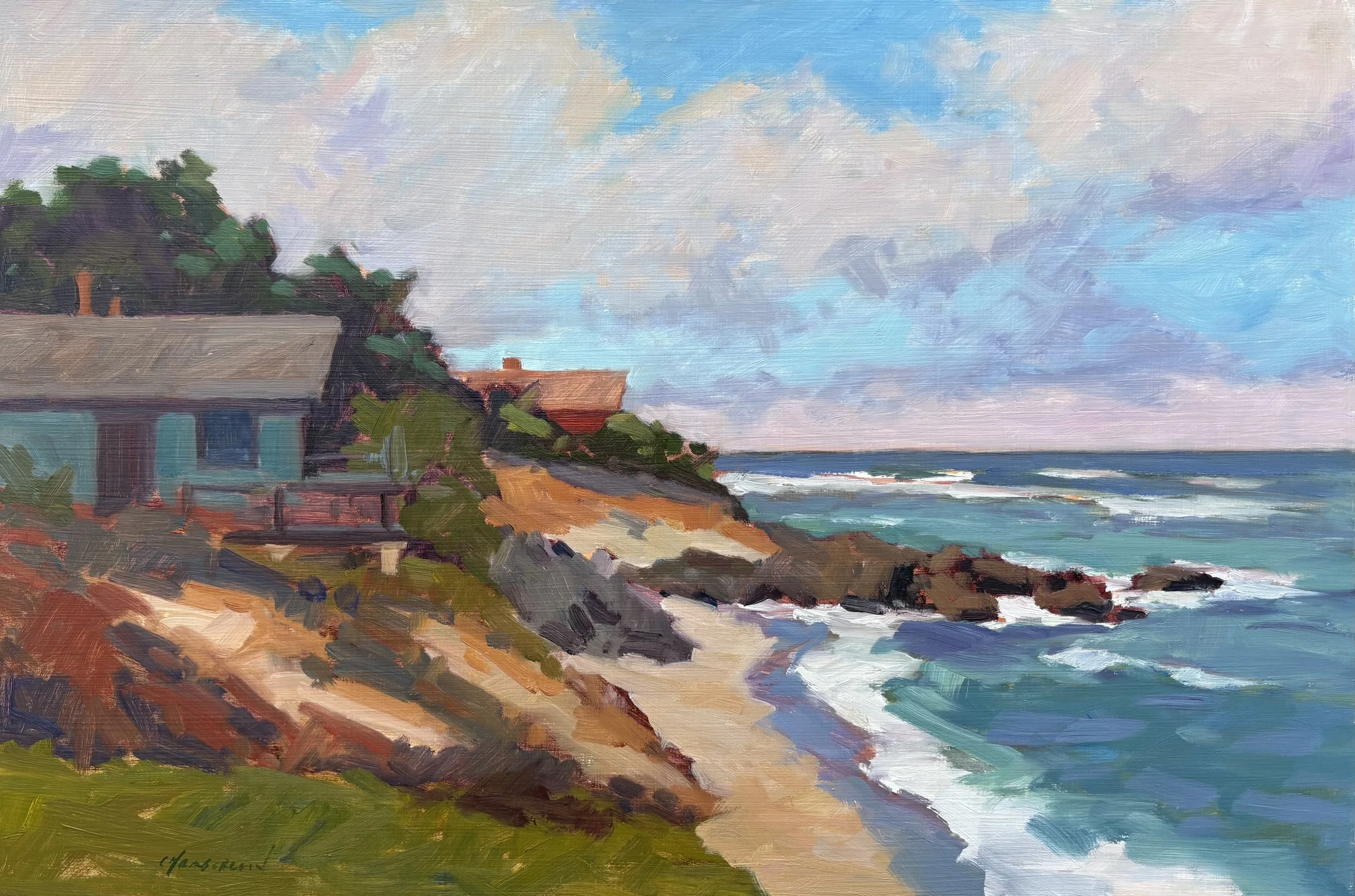Moss Beach Houses by Michael Chamberlain