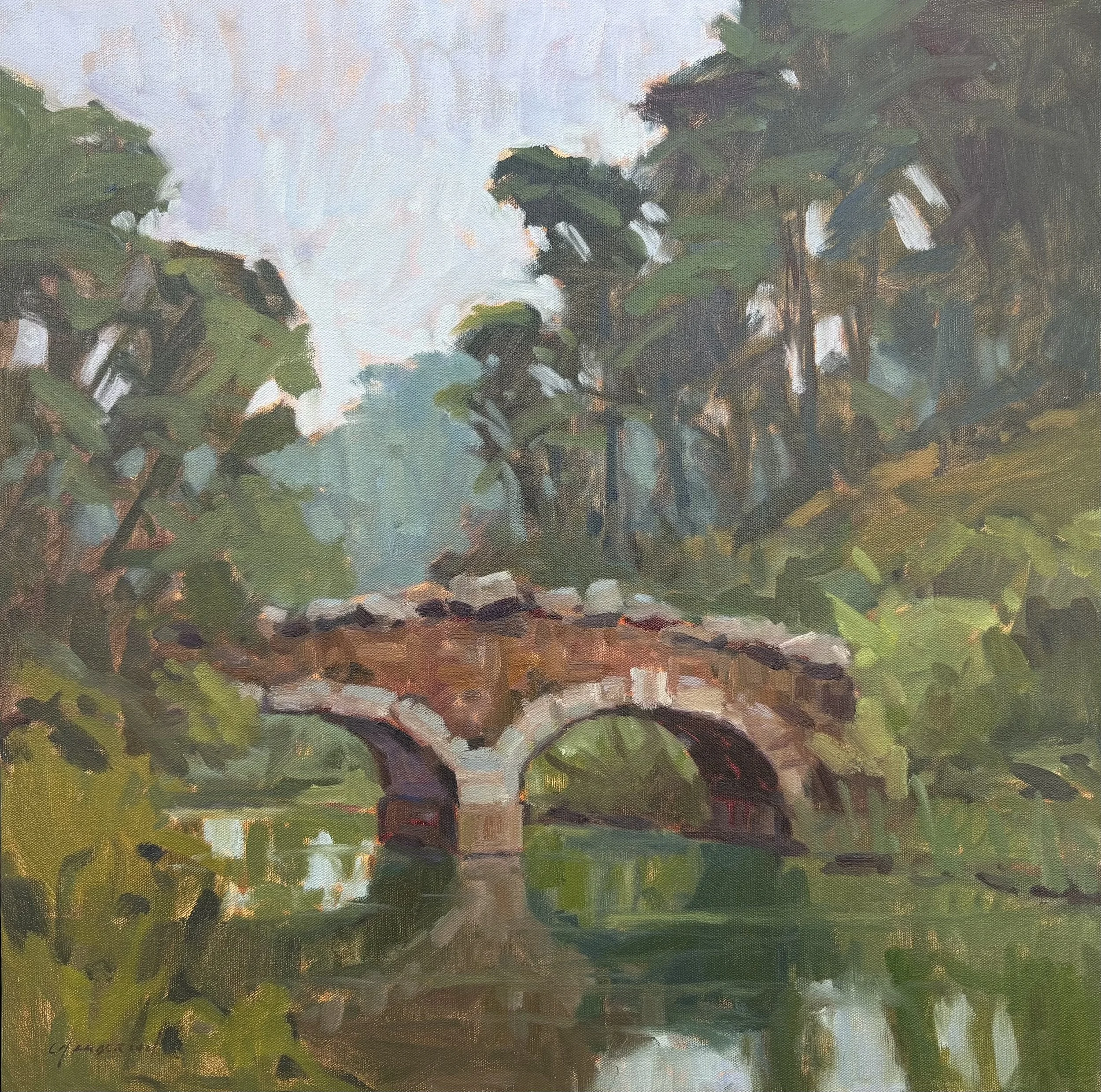 Blue Heron Lake Bridge by Michael Chamberlain