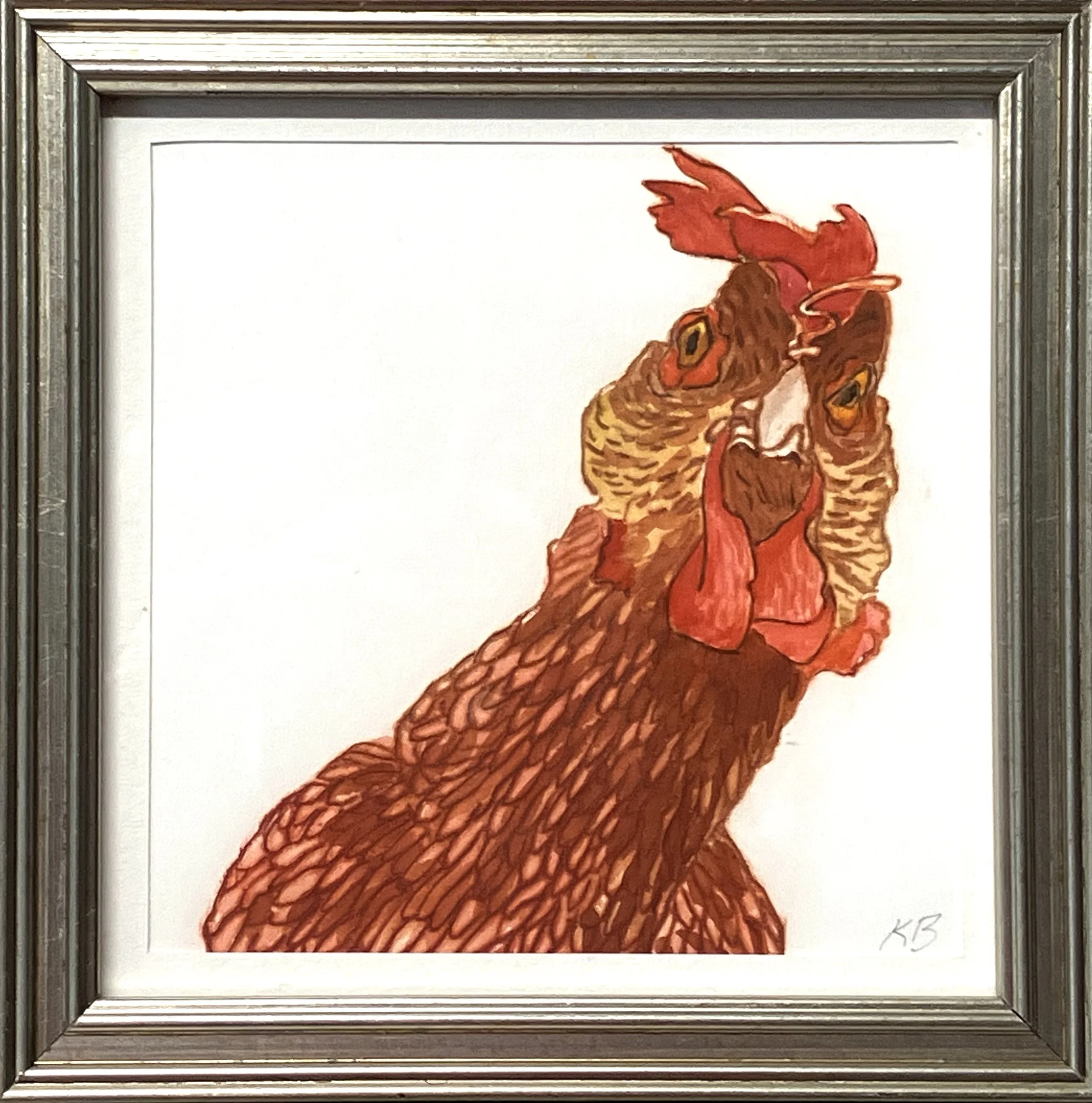 KBradner_Curious Chicken framed.jpeg