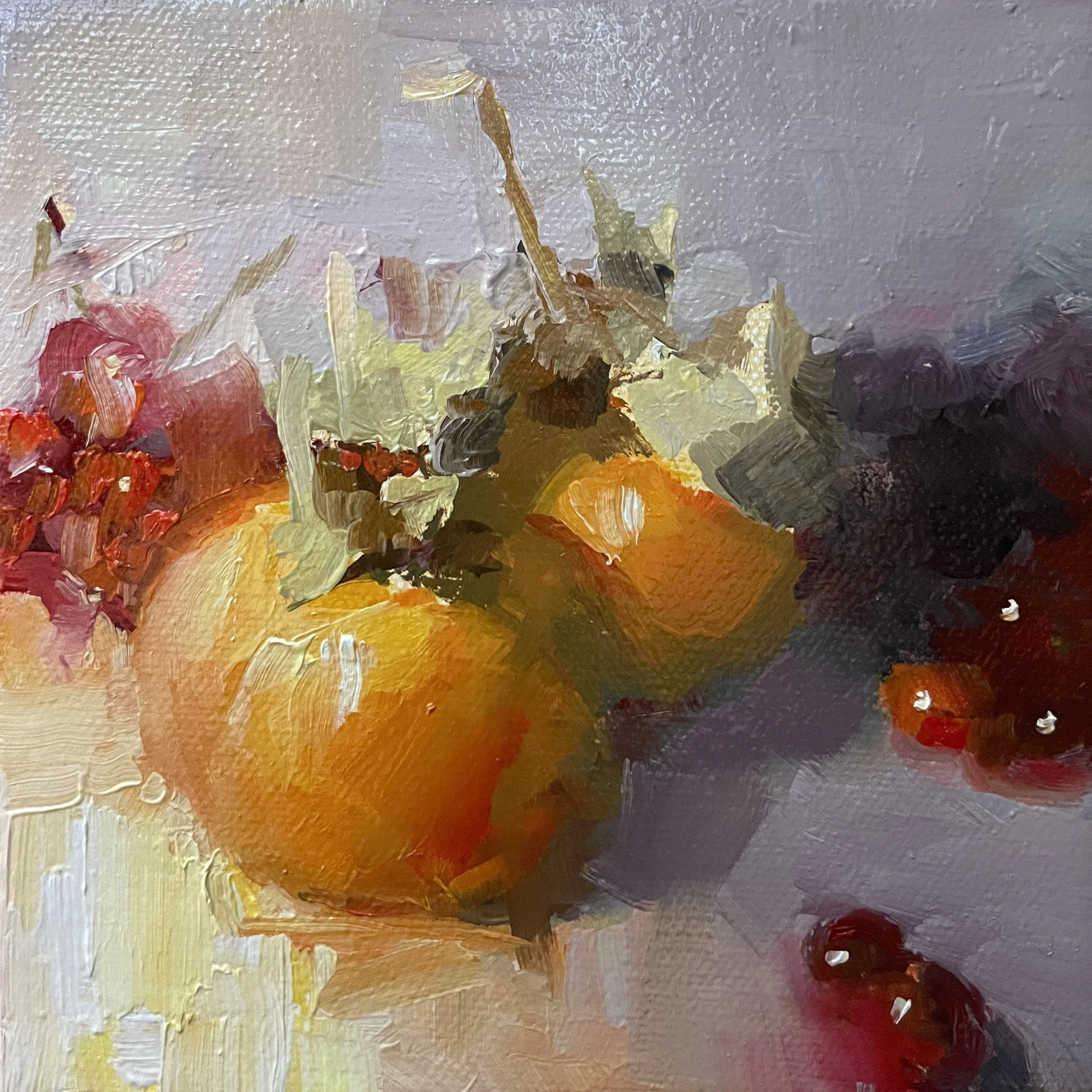 CTarzier_Persimmons and Grapes 6x6.jpg