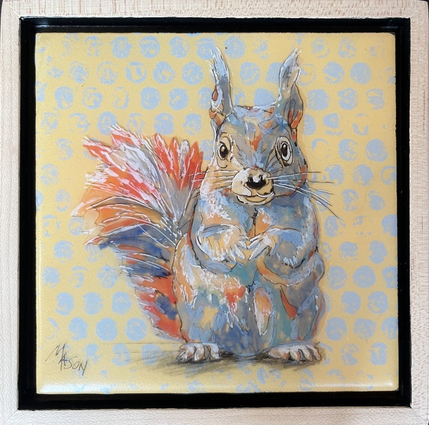 KMason - Silly Squirrel – Polka-dot (framed).jpg