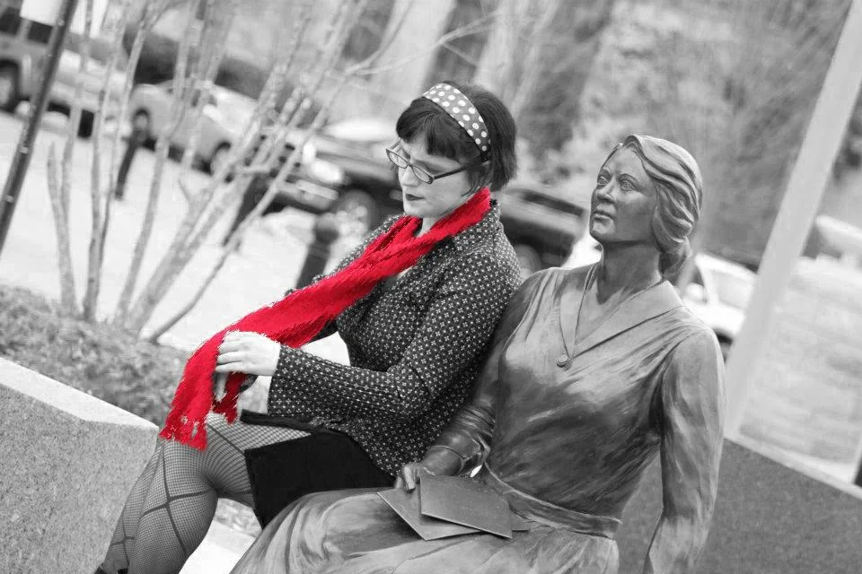Stella Garp. pictured in Asheville, NC, with a woman who chose not to disclose her name.