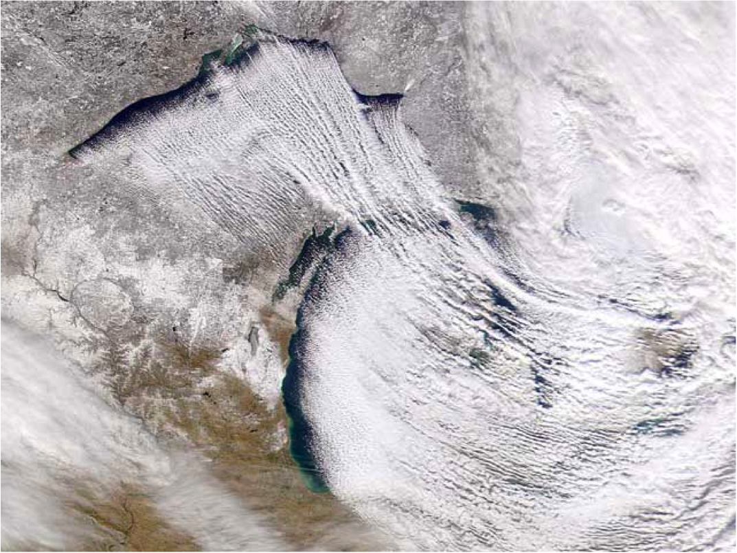 Lake Effect cloud and showers (Chapter 21 _Weather Across Canada)