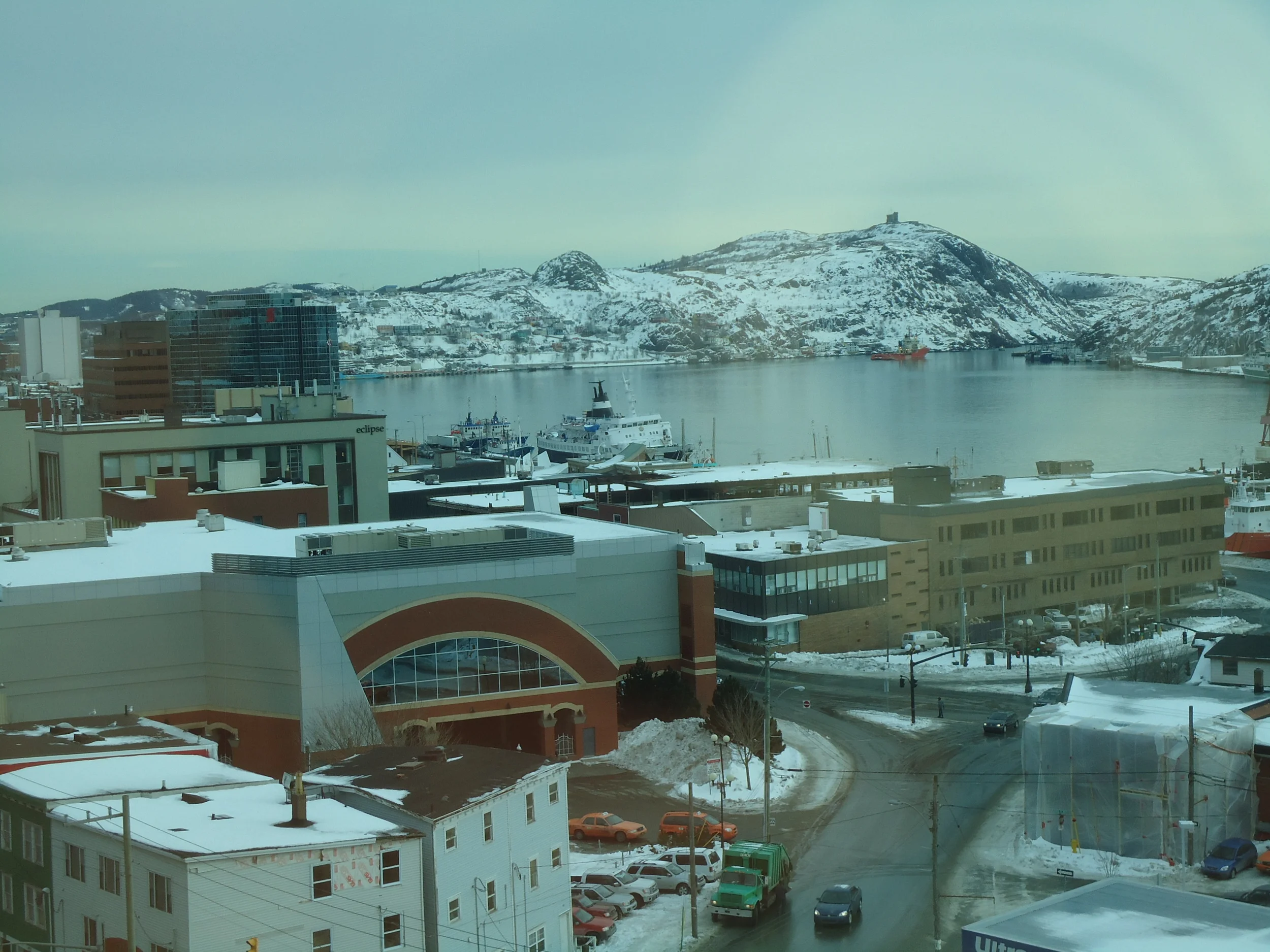 Overlooking St.John's harbour before a pending storm.