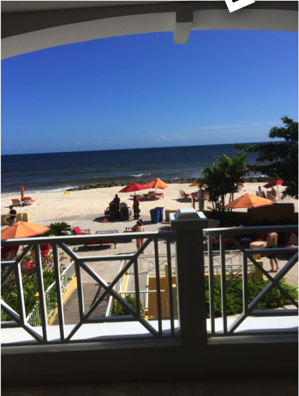 View from Captain D's room on a Barbados layover. Not bad, eh?