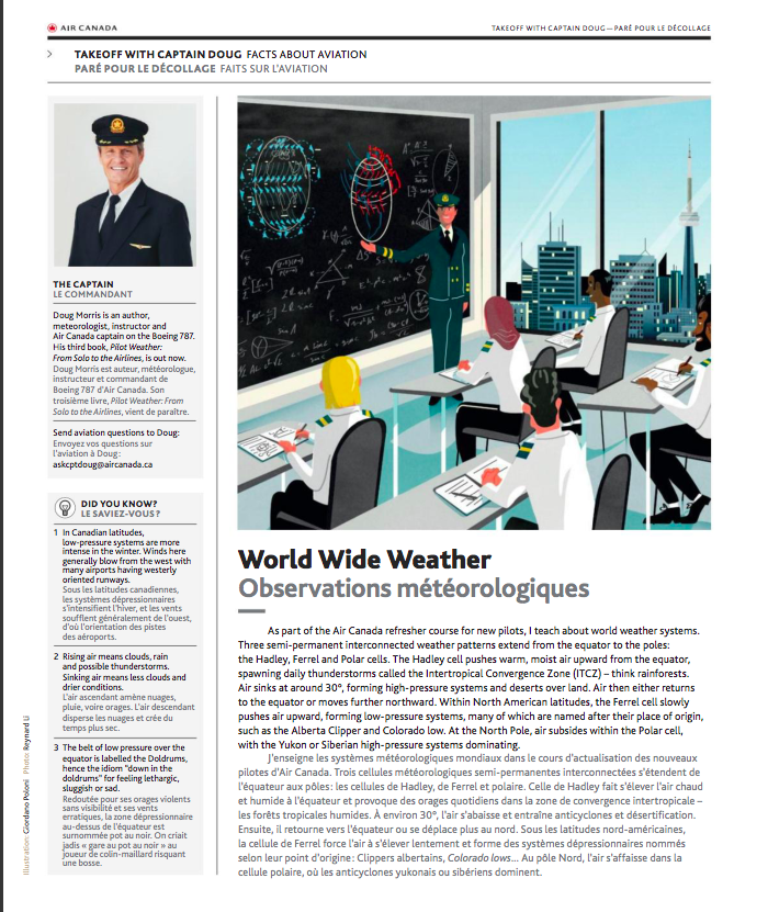 Air Canada’s enRoute magazine is available on line.