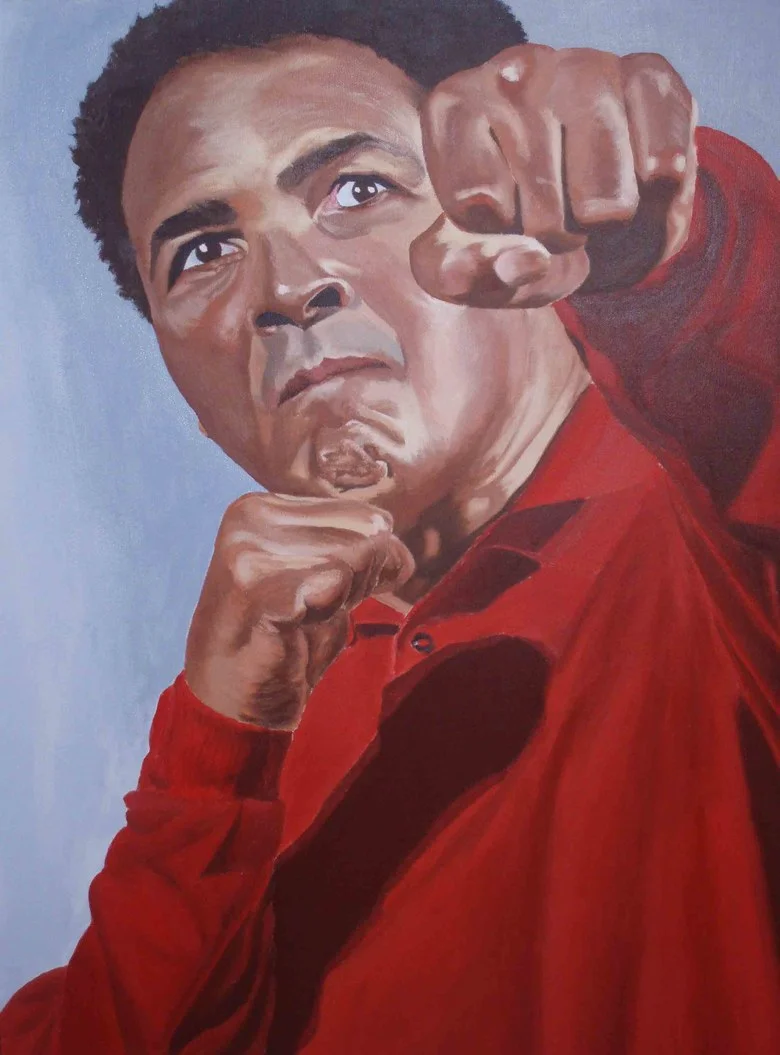 ''Still Fighting’’. Acrylic on canvas. 2x3’. 2006.