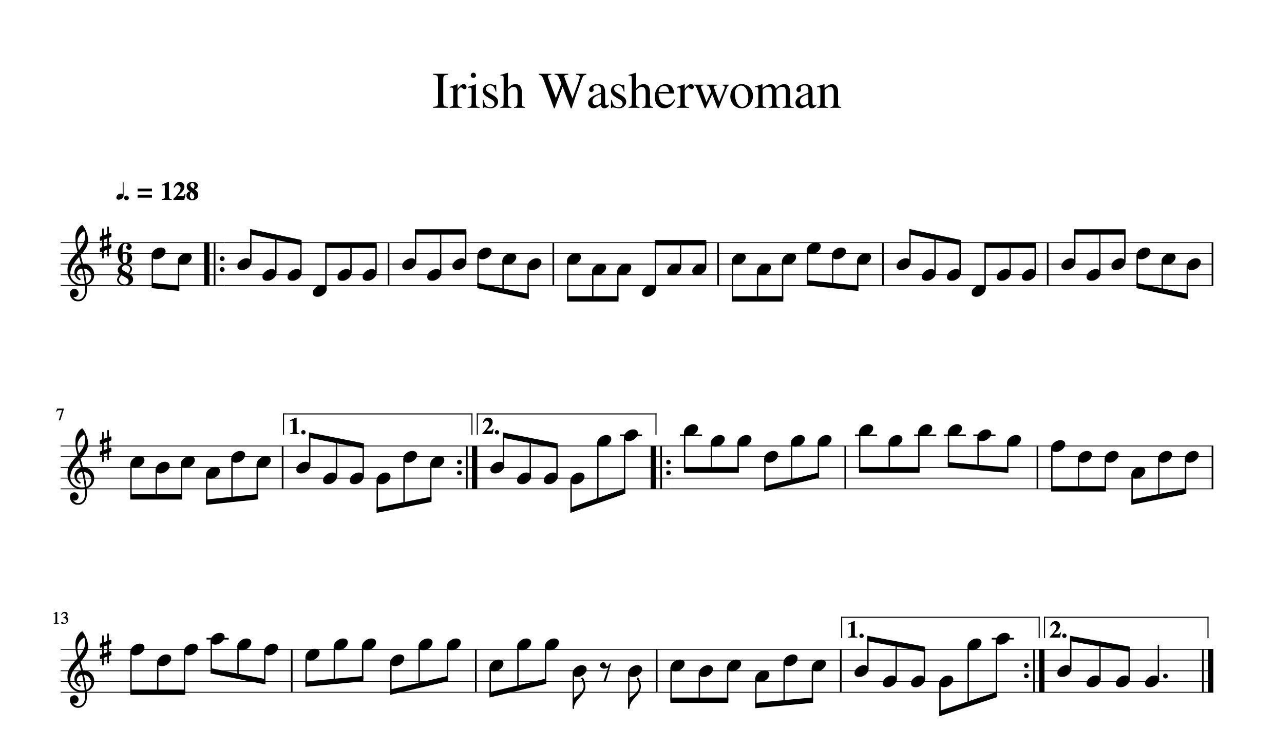 Irish Washerwoman Free Violin Sheet Music Meadowlark Violin Studio