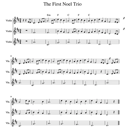 Easy Christmas Violin Duets (Violin Sheet Music) — Meadowlark Violin Studio