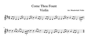 Easy Hymns For Violin (Free Sheet Music) — Meadowlark Violin Studio