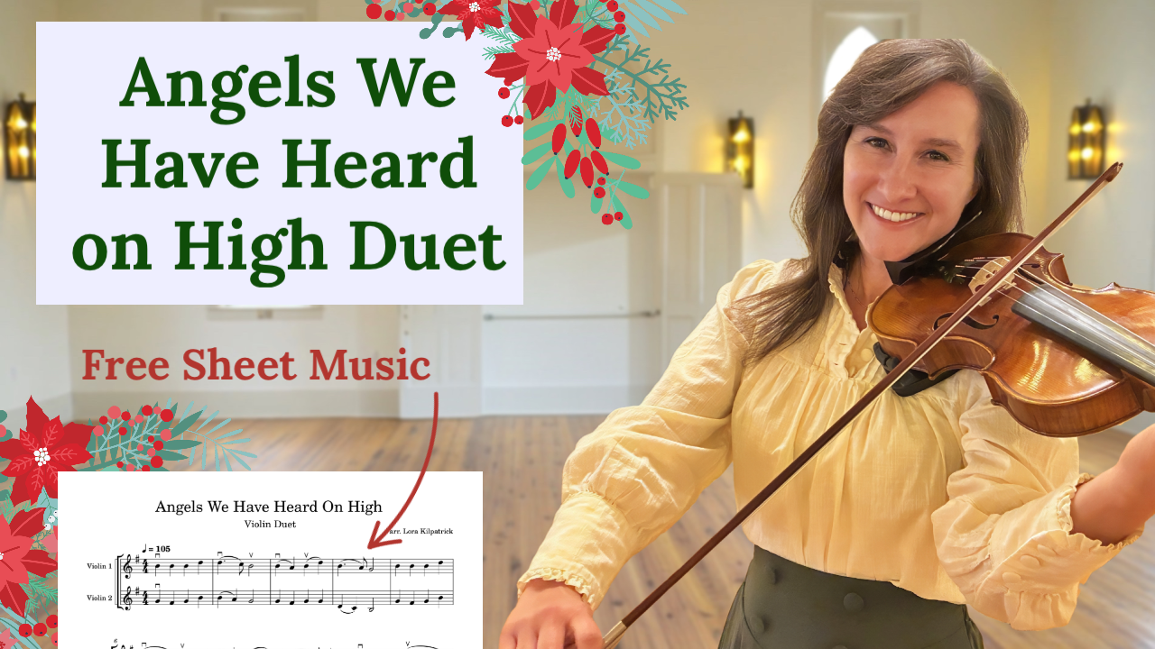 Angels We Have Heard on High Violin Duet (With Free Sheet Music)  
