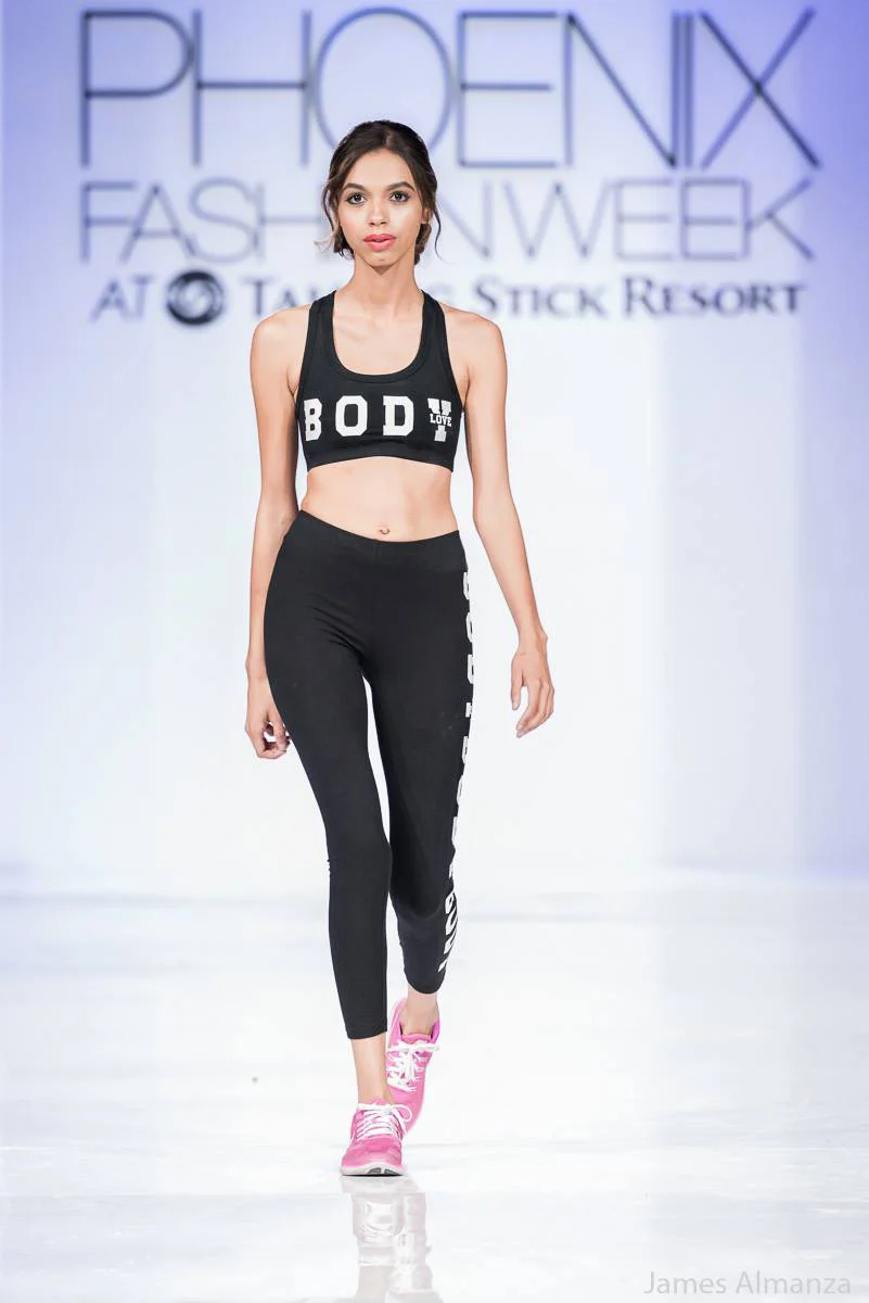 Model Maya wearing our best selling Body Love Sports Bra & Leggings Set. Click here to shop!