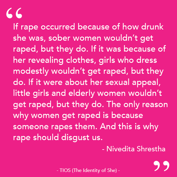 What Rape Culture Means To Me THE IDENTITY OF SHE