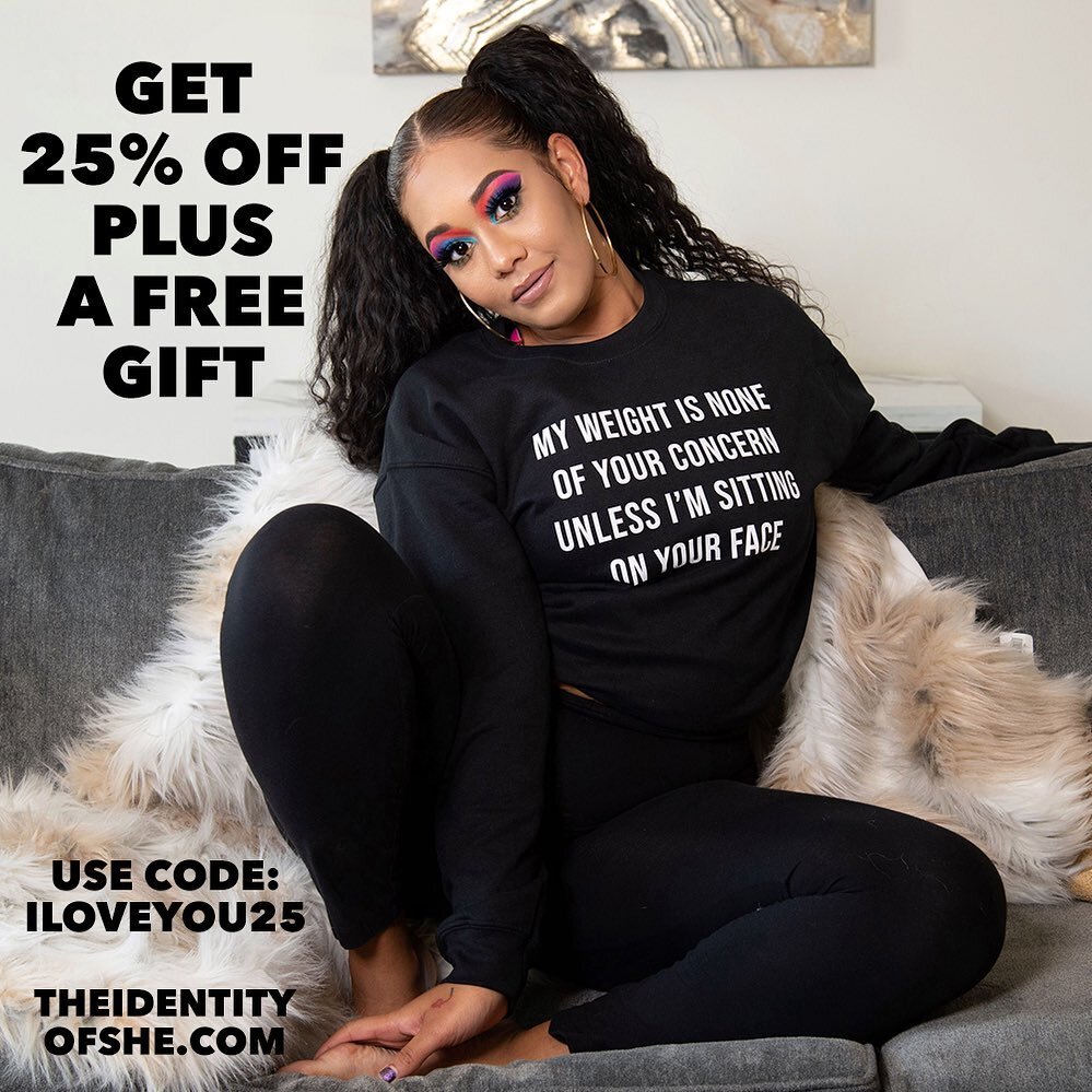 You asked. 
We delivered. 

Get 25% off plus a FREE GIFT with promo code: ILOVEYOU25 

Shop TheIdentityOfShe.Com 

#theidentityofshe #myweightisnoneofyourconcern #myweightisnotmyworth #loveyourself #loveyourbody #loveyourcurves #loveyourskin 

📷: @j