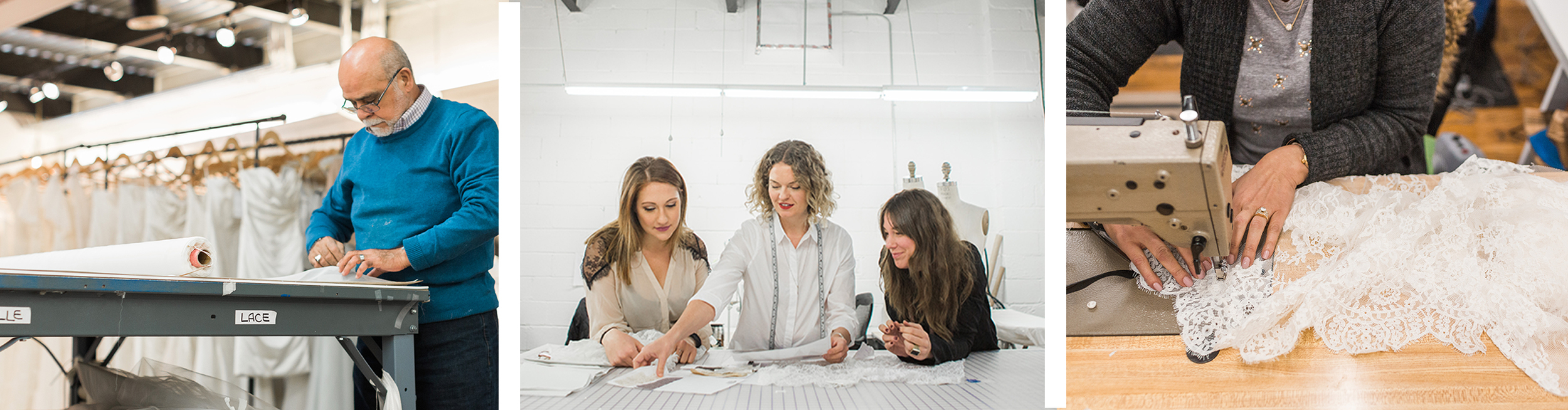 Our on-site work room, home to the Rebecca Schoneveld design and production team. Photos by Diane Hu