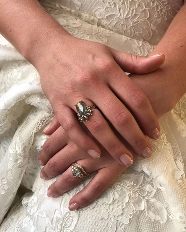 We love @digbyandiona rings so much it might be a slightly unhealthy obsession... Even more awesome is that they're pretty much our neighbors! We love when our brides hit up all the rad Brooklyn designers while they're out our way 
Photo by @wildescoutphoto.co