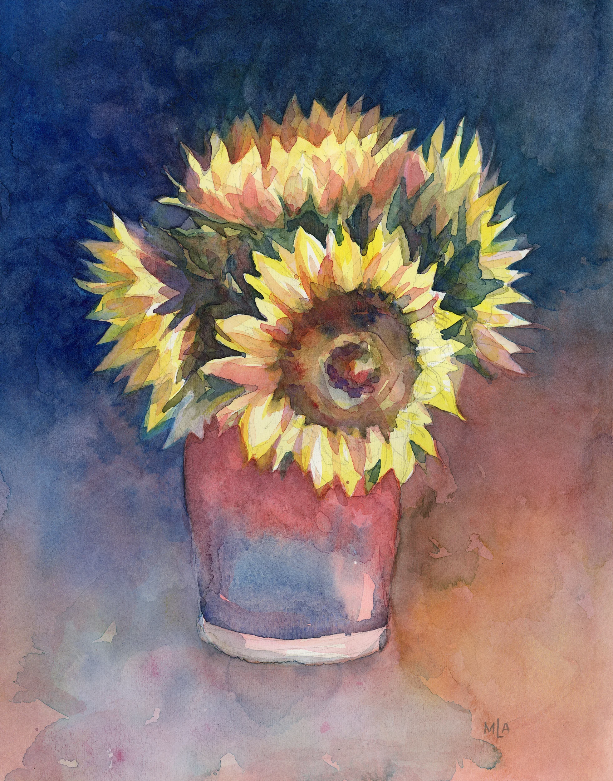 Sunflowers in Vase