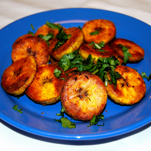 Roasted (savoury) plantain chips