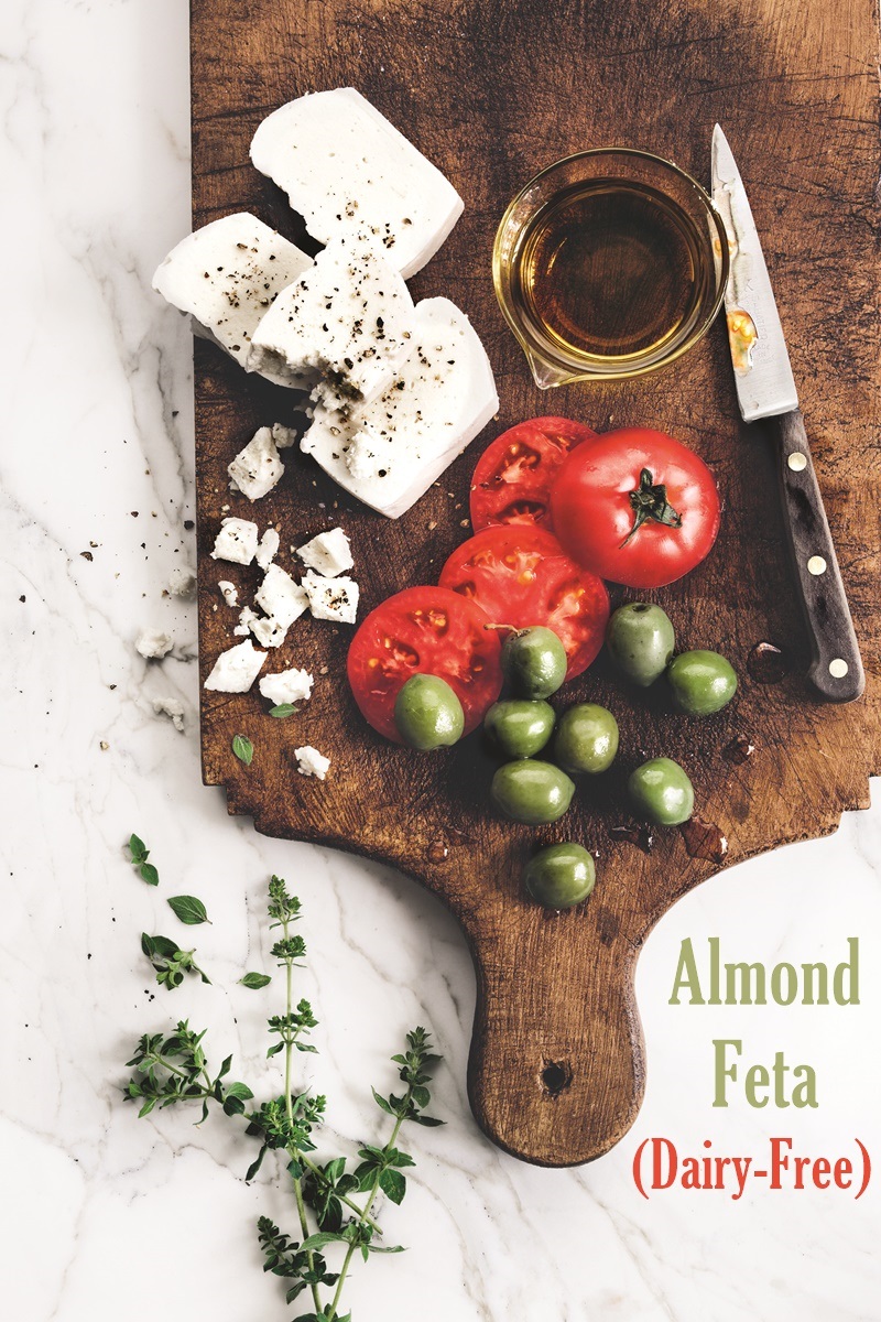 Dairy-free Almond Feta Cheese