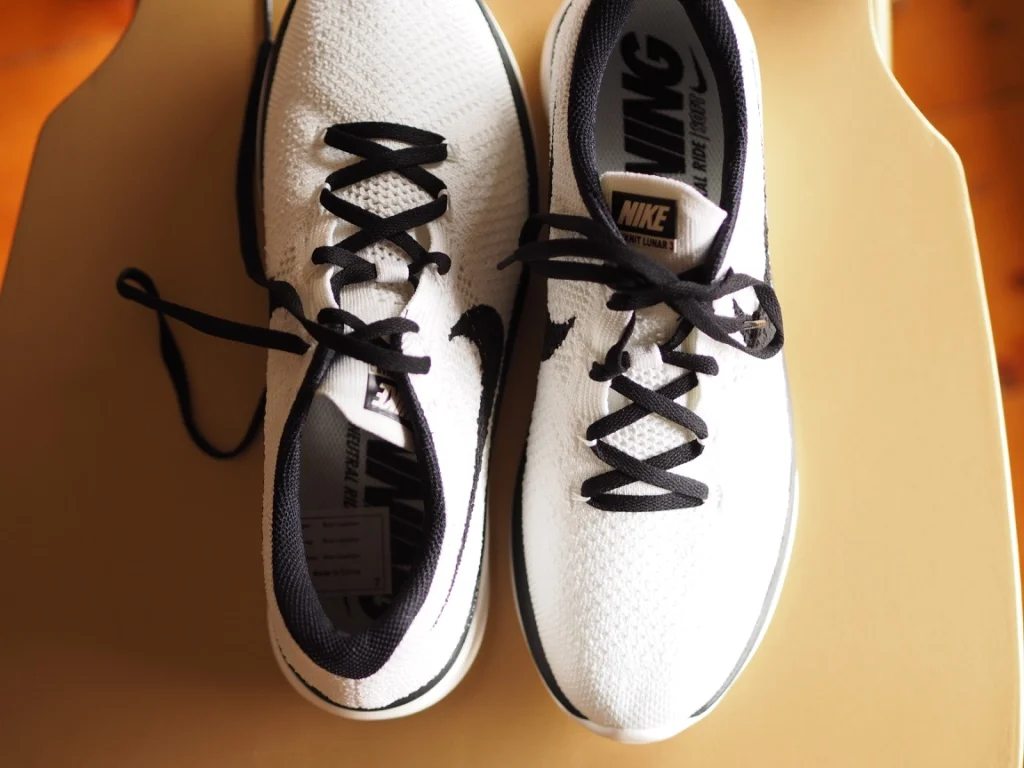 With a lace-like effect & a very lightweight product, the Flyknit runners have proved incredibly successful for Nike. They are a very comfortable runner, and even though white is probably not the most sensible colour, they are easily sponged clean without shrinkage thanks to the non-leather materials. They also come in more (forgiving) colours like black, grey, blue, pink and green.