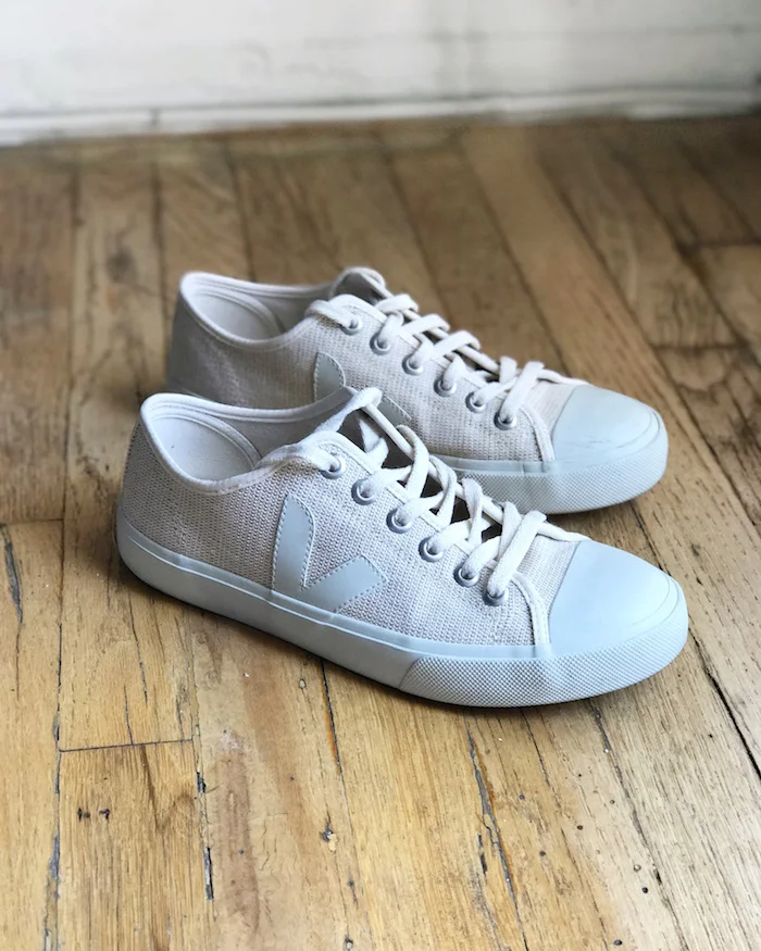 all white vegan sneakers