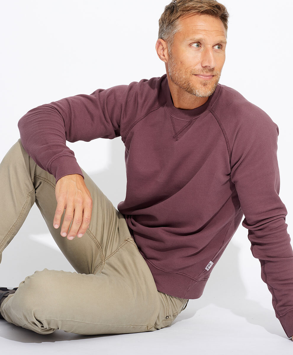 Ethical sweatshirts for men, made from eco-friendly organic cotton