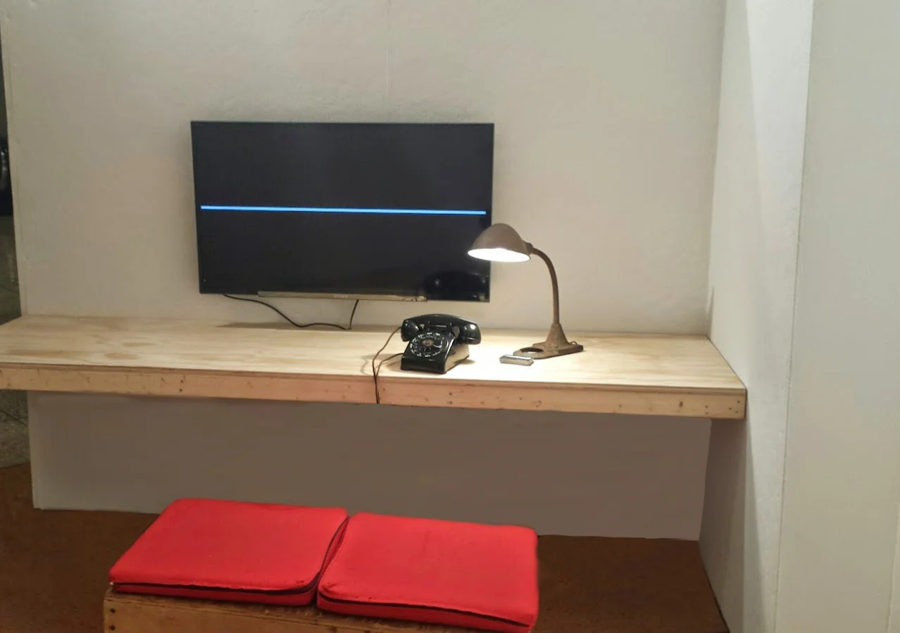  As part of the Living Los Sures exhibit for the 2014 New York Film Festival's Convergence Program at the Ildiko Butler Gallery, Fordham University.&nbsp;  Answering the ringing phone activates both the audio and video. The audio comprises 20 minutes