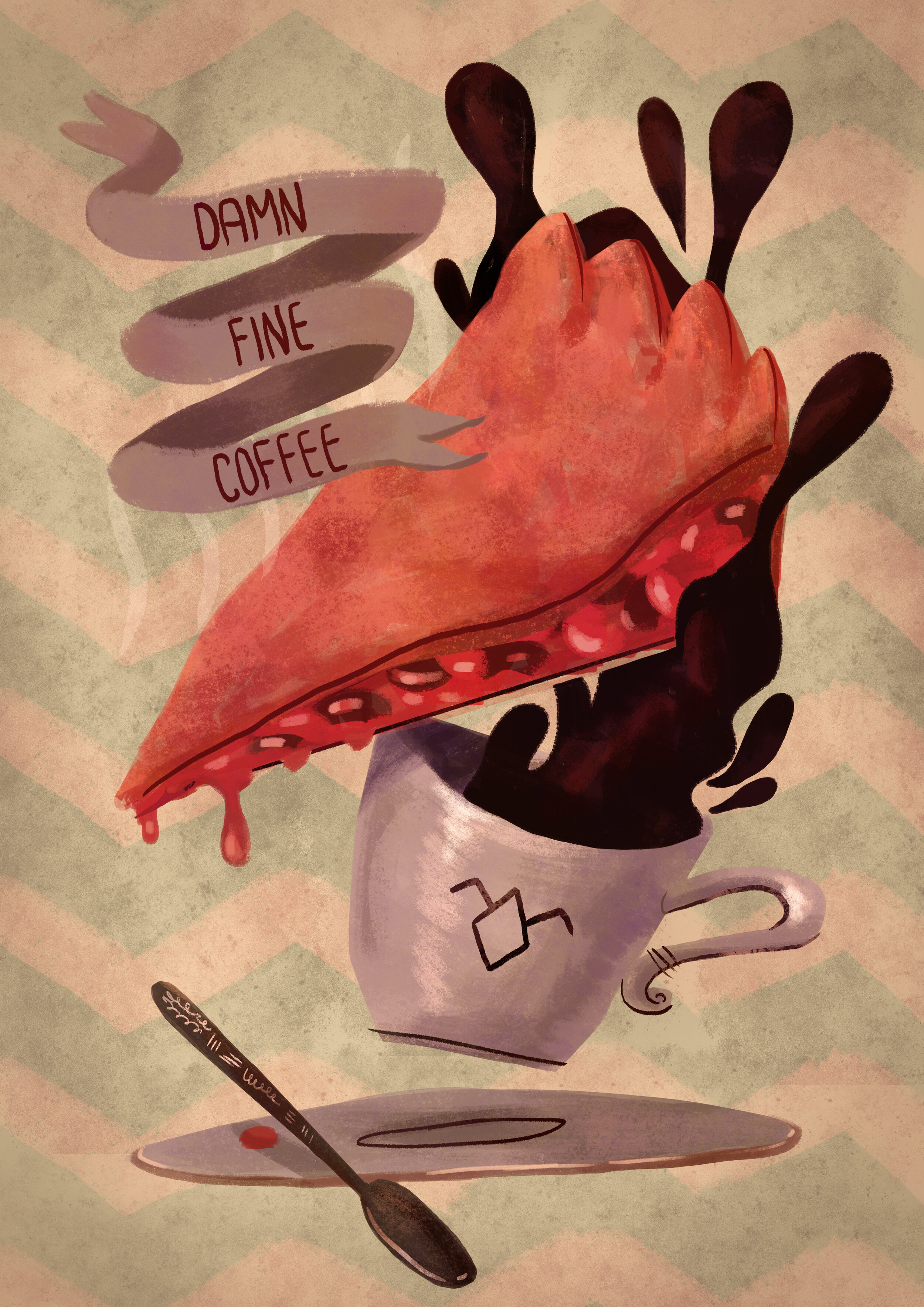 Damn Fine Coffee - Twin Peaks Poster
