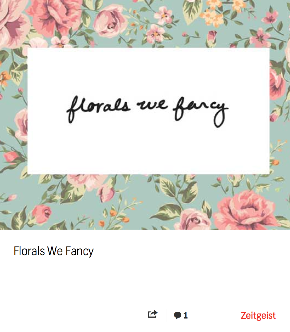 Blog: Florals We Fancy