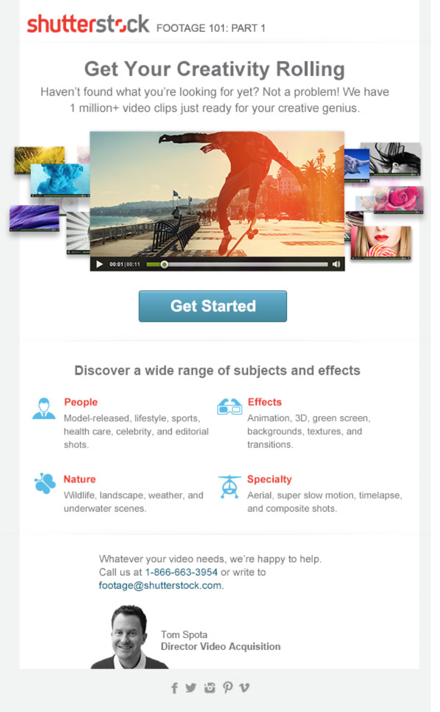 Email: Footage