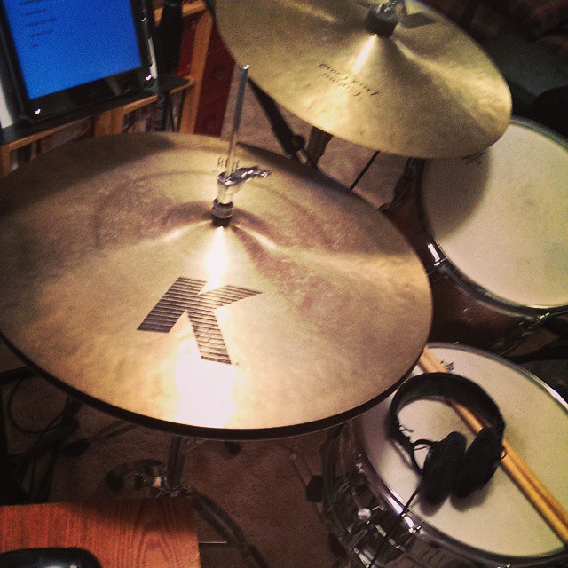 "What do you know about 20 inch hi hats." - Brian Yost via Instagram on Nov. 14th, 2014