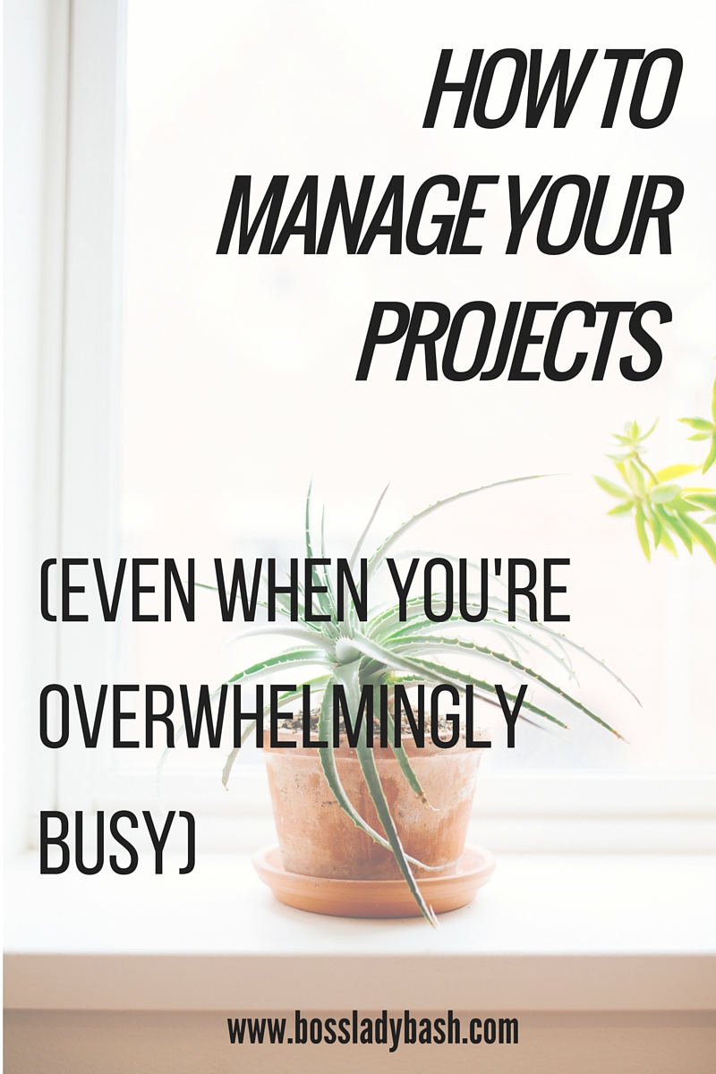 Managing projects when you're overwhelmingly busy