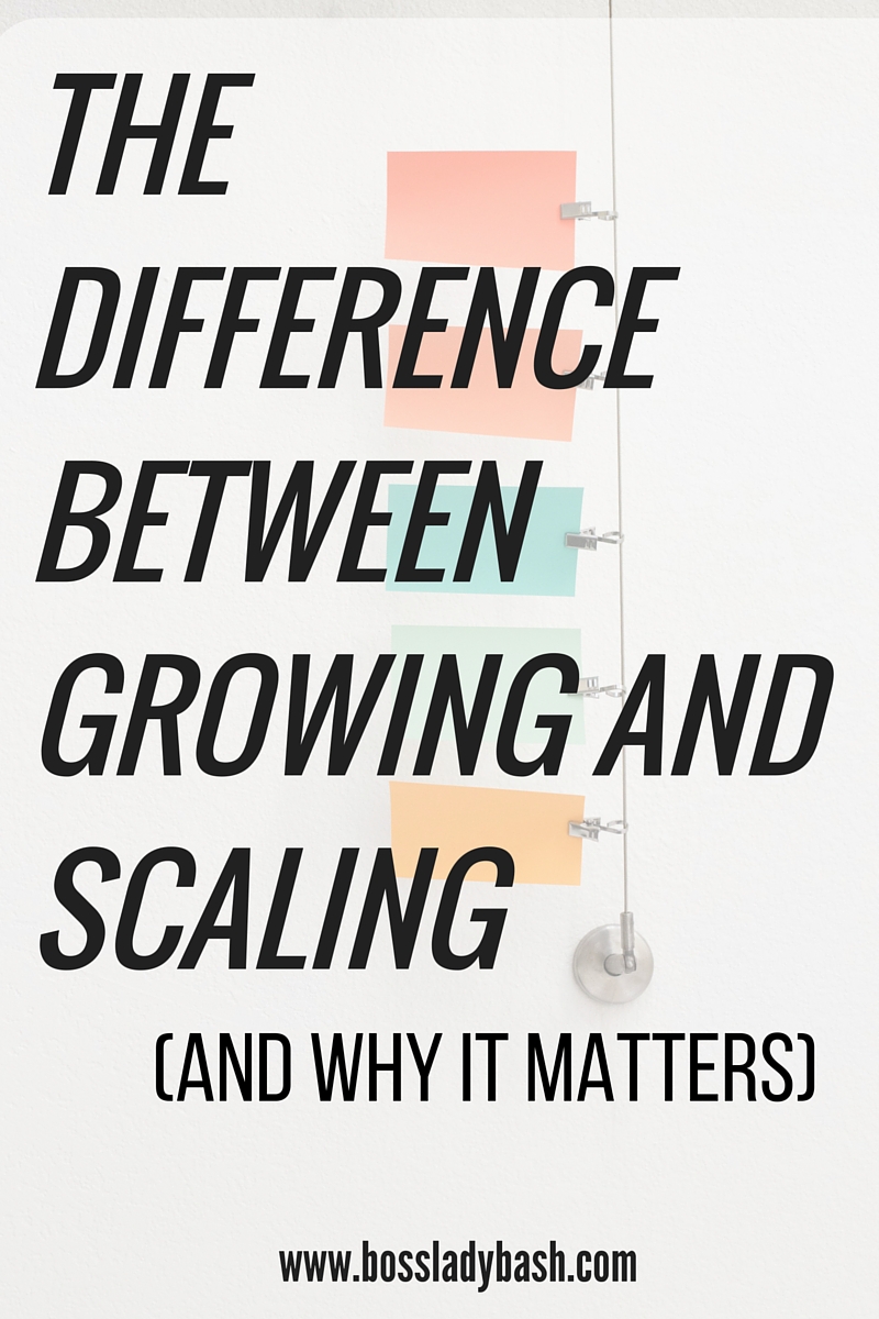 Why scaling is better than growing in your business