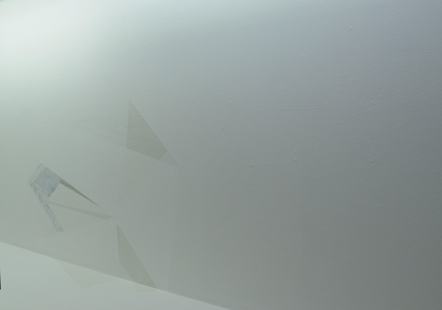 Surface event #3. Oil acrylic, enamel, wax and sanded back sections on wall. Dimensions variable.